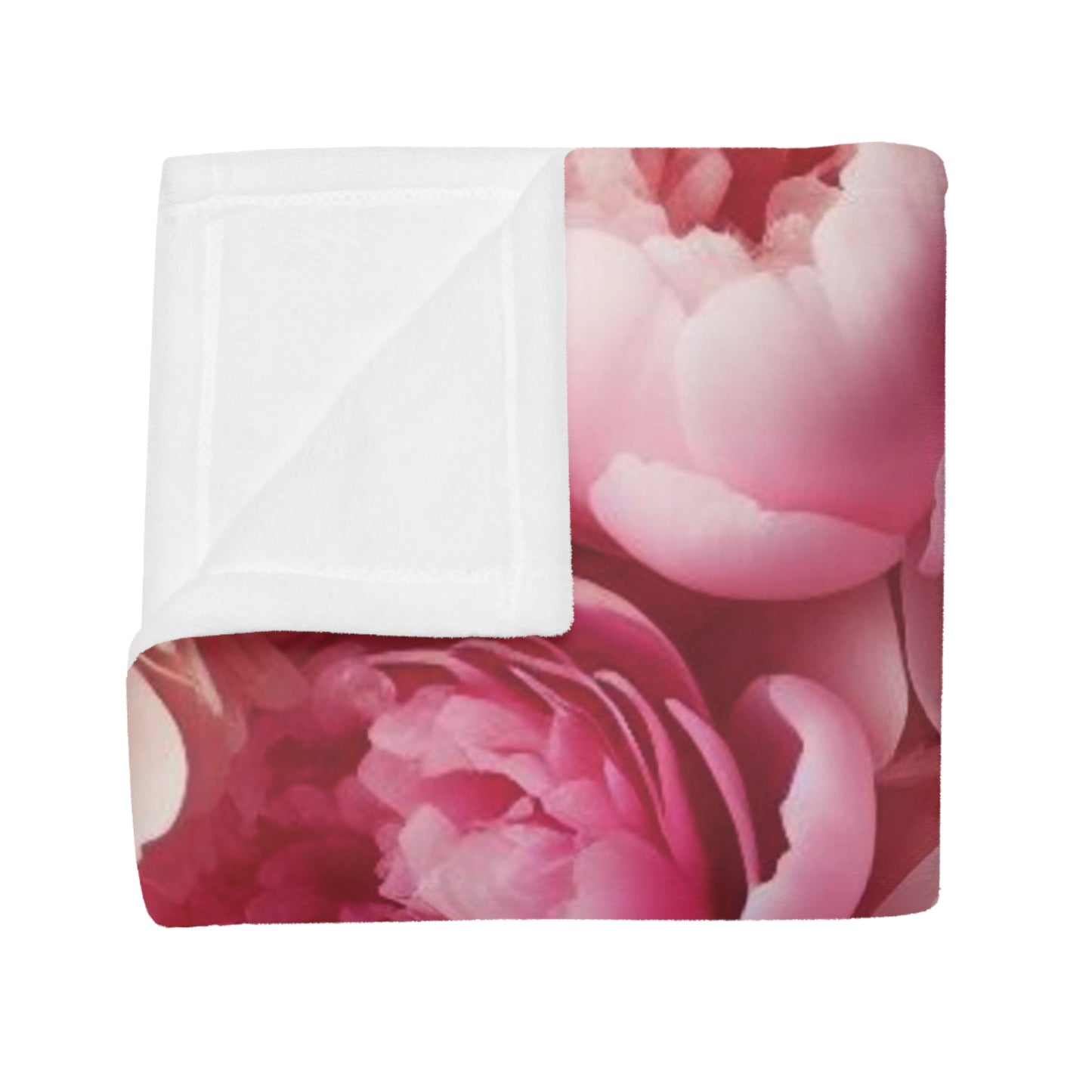 Peonies #1 Plush Fleece Blanket