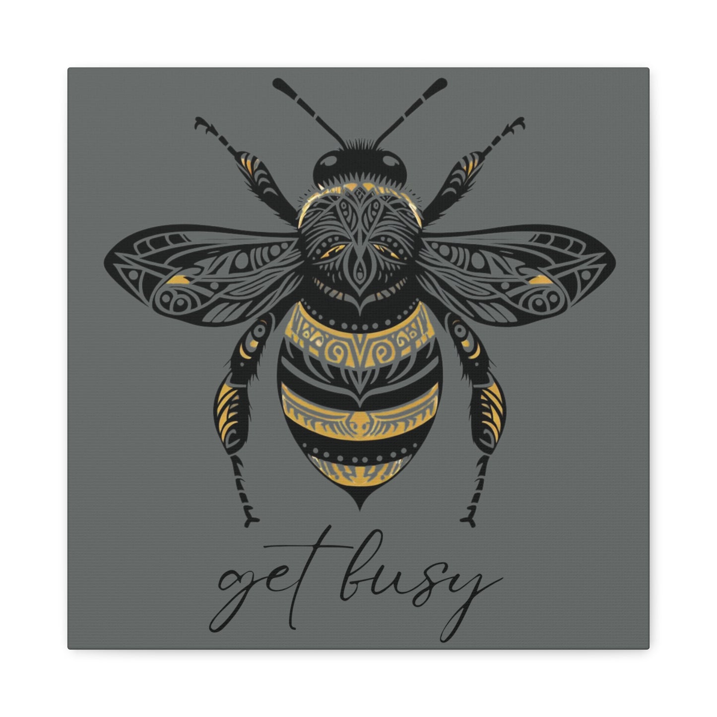 Get Busy Bee Classic Canvas - Grey