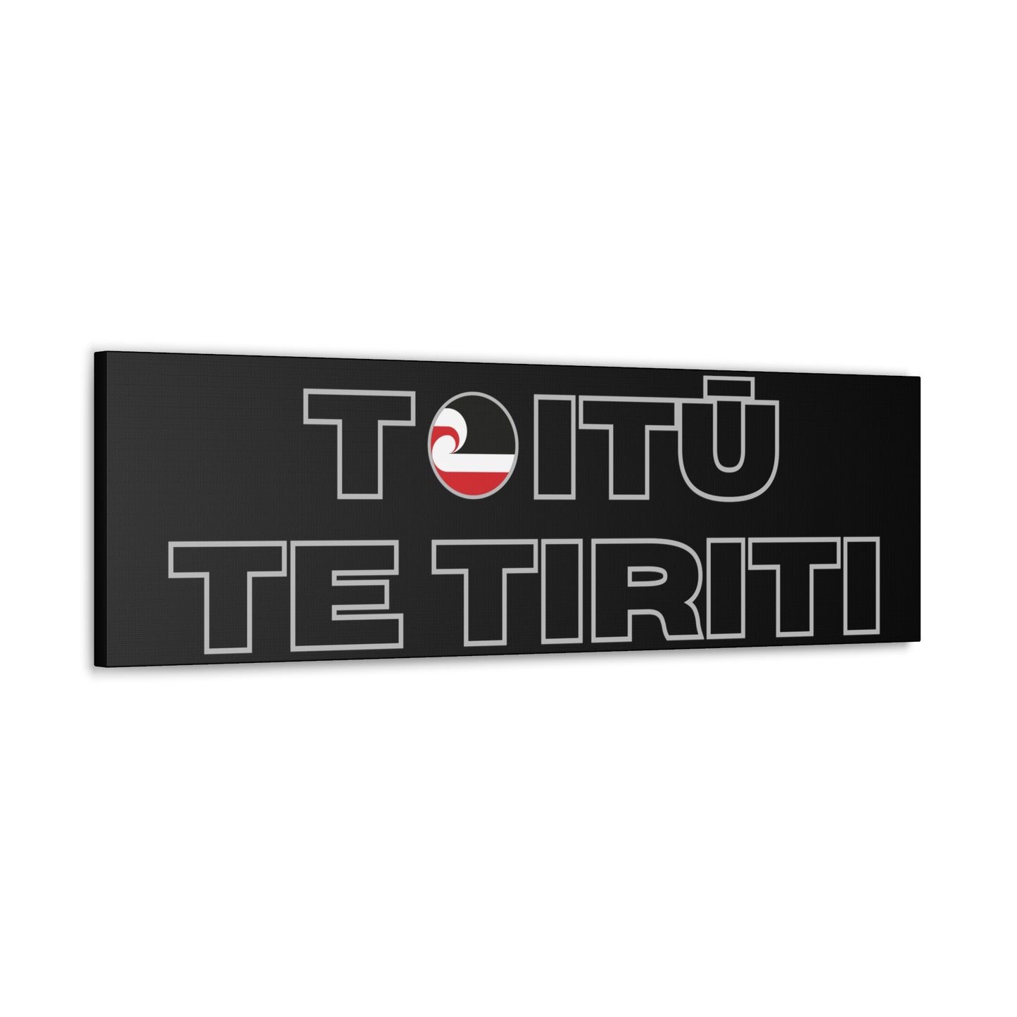 Toitū Te Tiriti Classic Canvas - Black