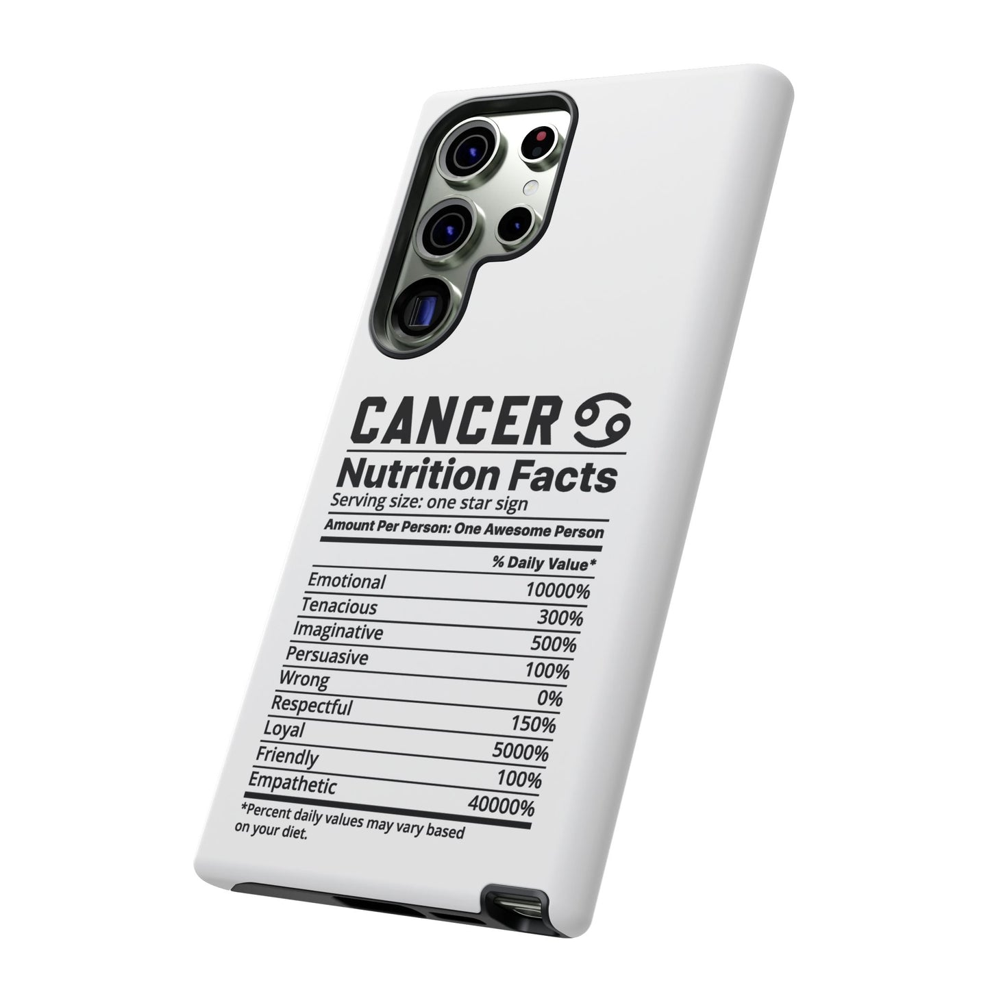 Cancer Nutrition Tough Cases - iPhone/Google/Samsung