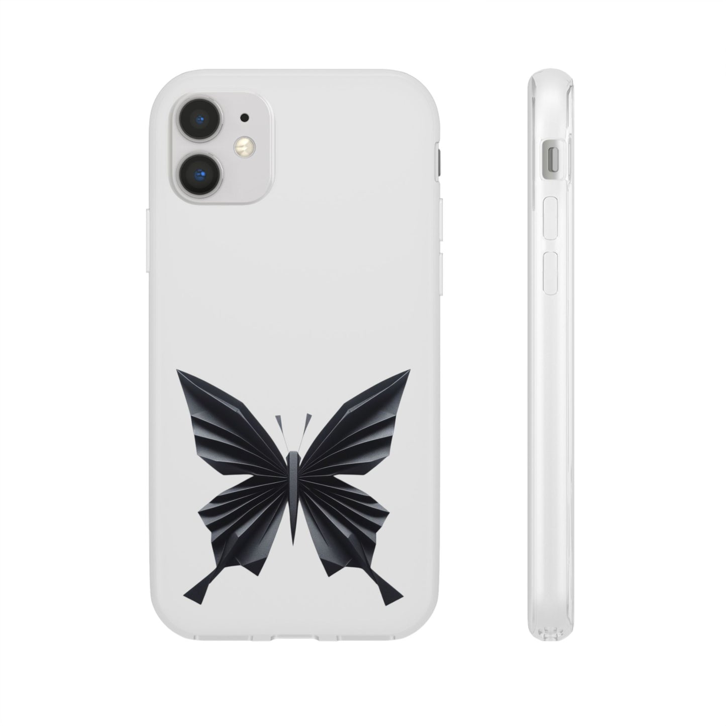 Origami Black Butterfly Flexi Cases