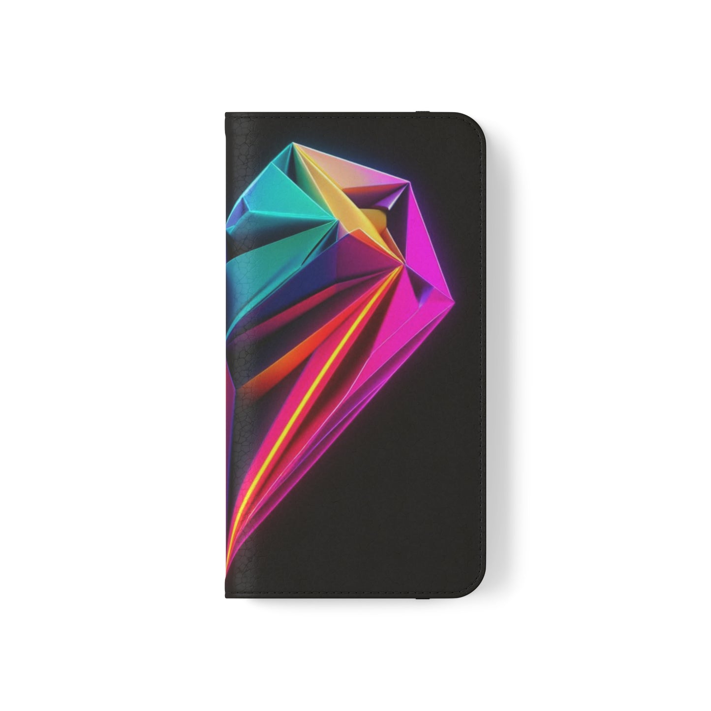 Origami Neon Heart Flip Cases - iPhone/Samsung