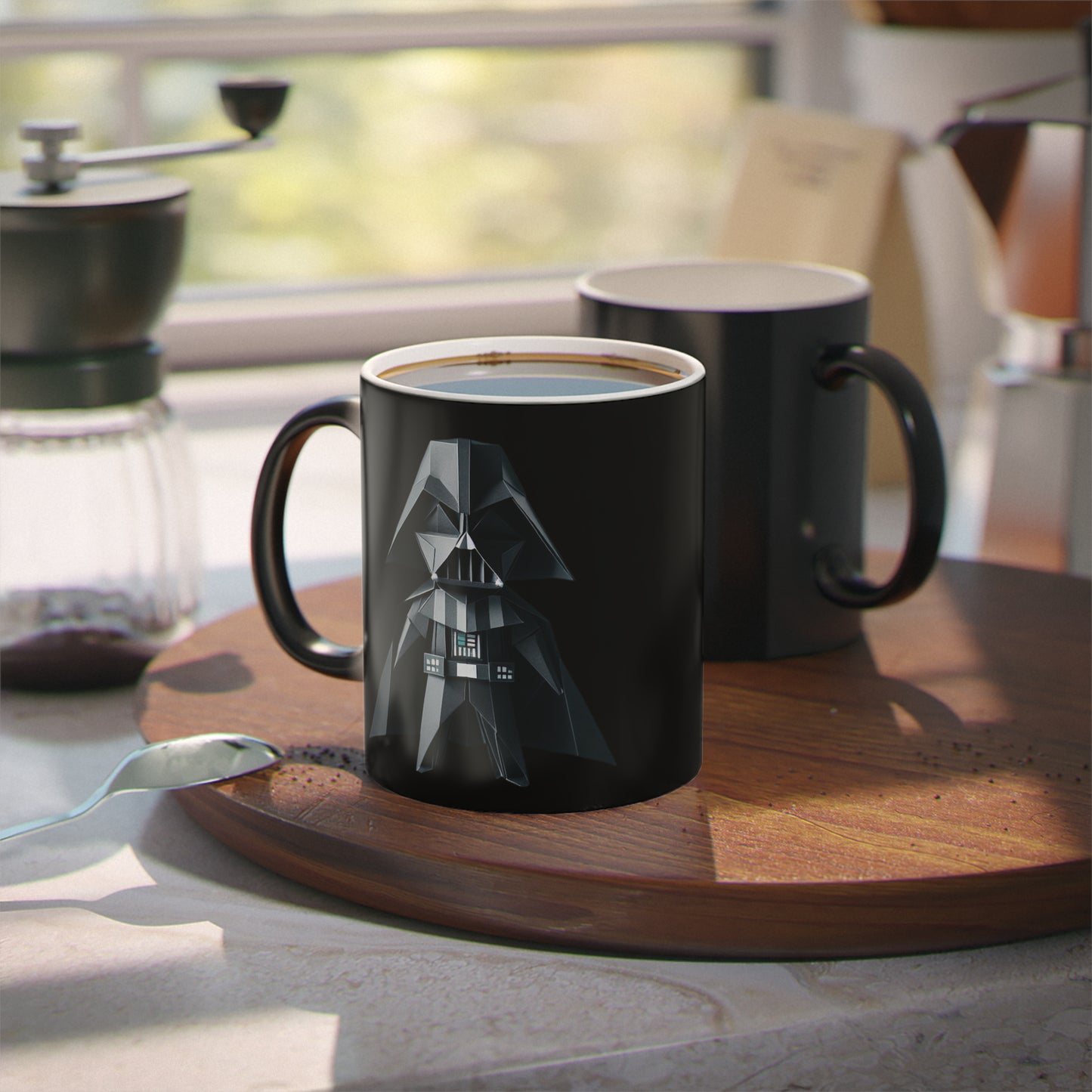 Origami Darth Vader Magic Mug