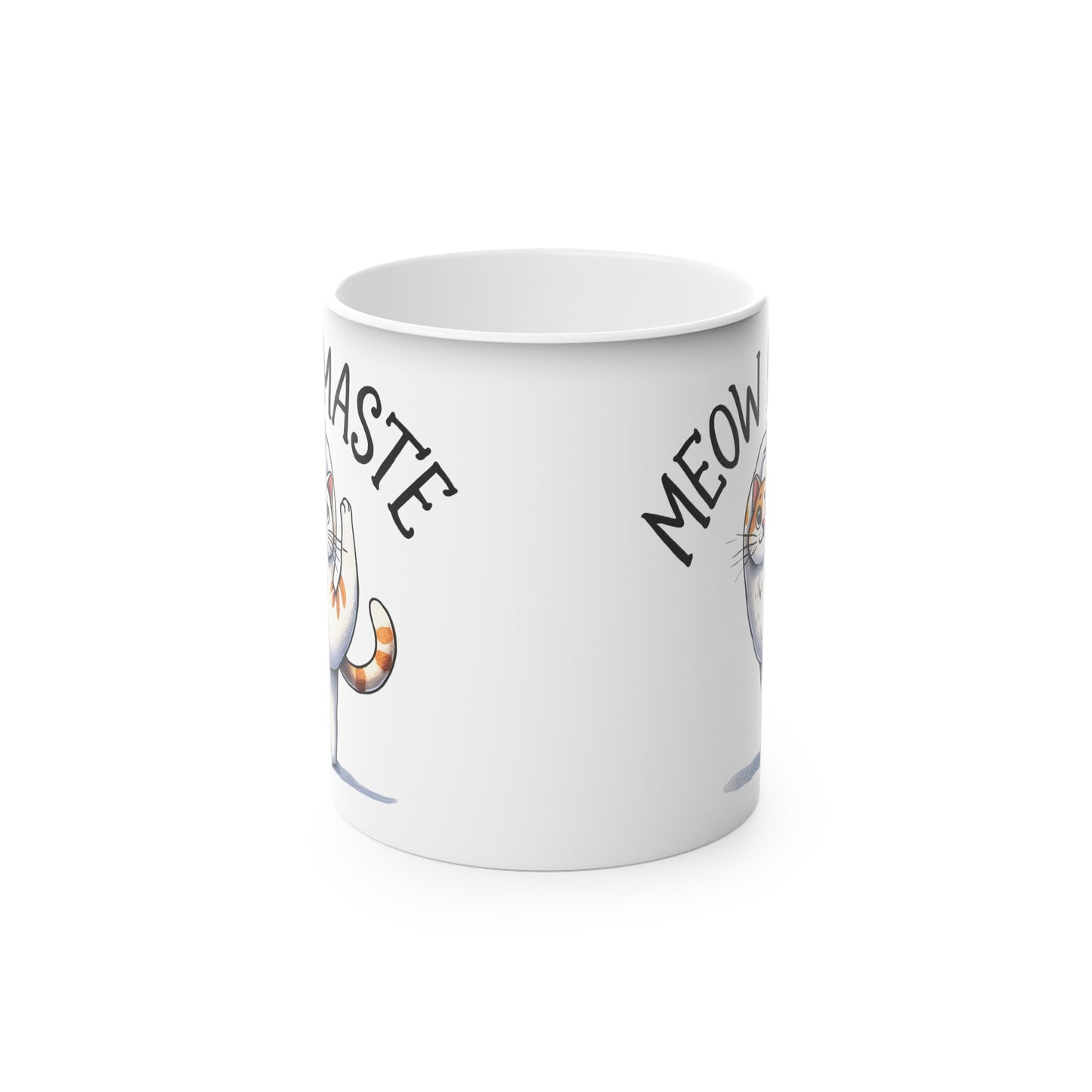 Meow Maste Magic Mug - Color Changing Heat Sensitive Cup for Relaxation and Meditation