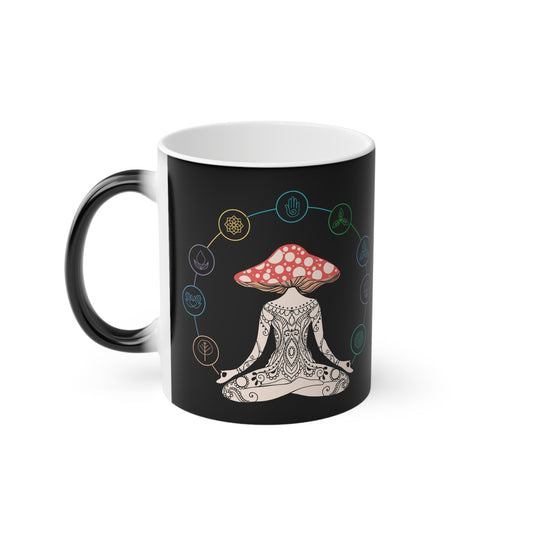 Trippin' Magic Mug - Color Changing Heat Sensitive Cup for Relaxation and Meditation