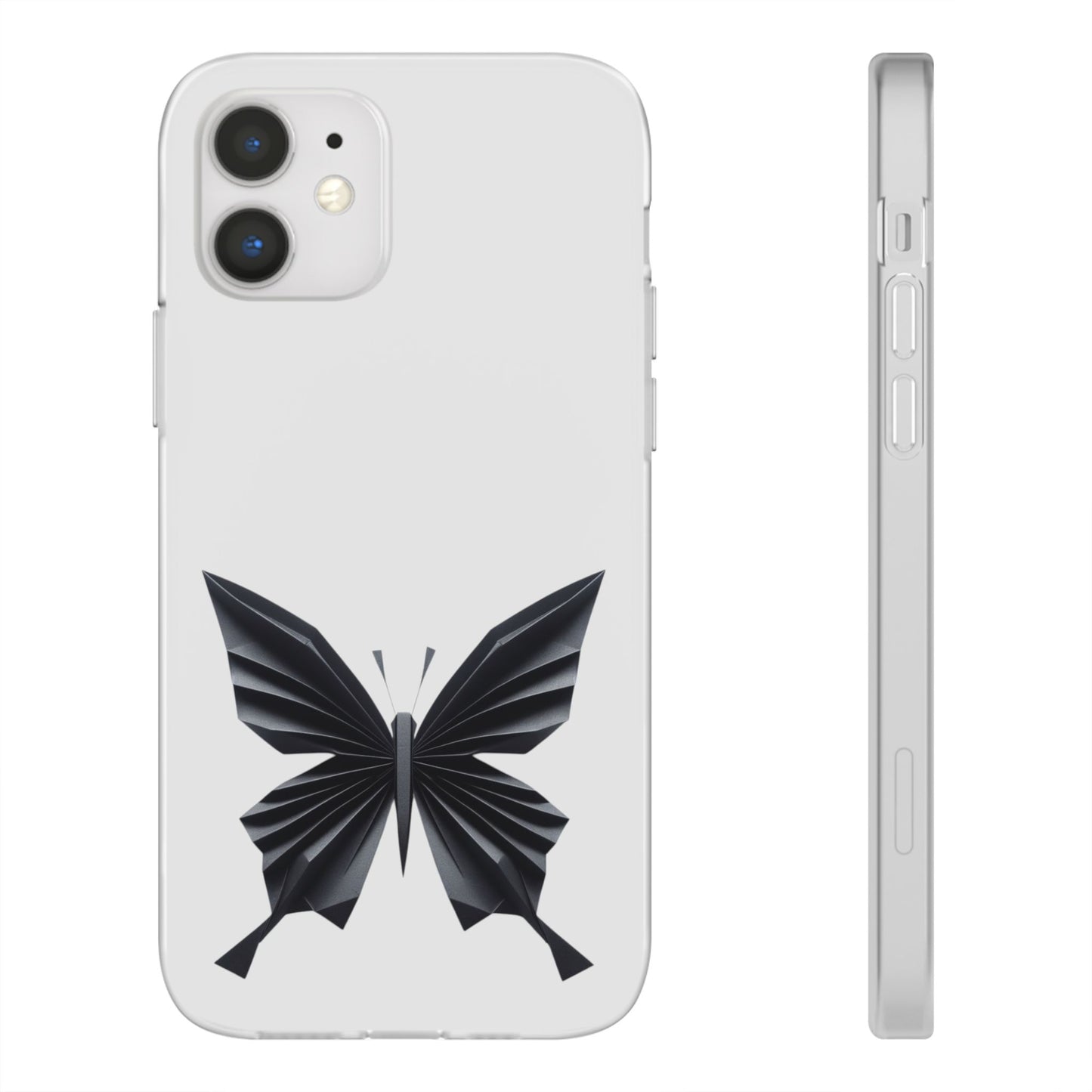 Origami Black Butterfly Flexi Cases