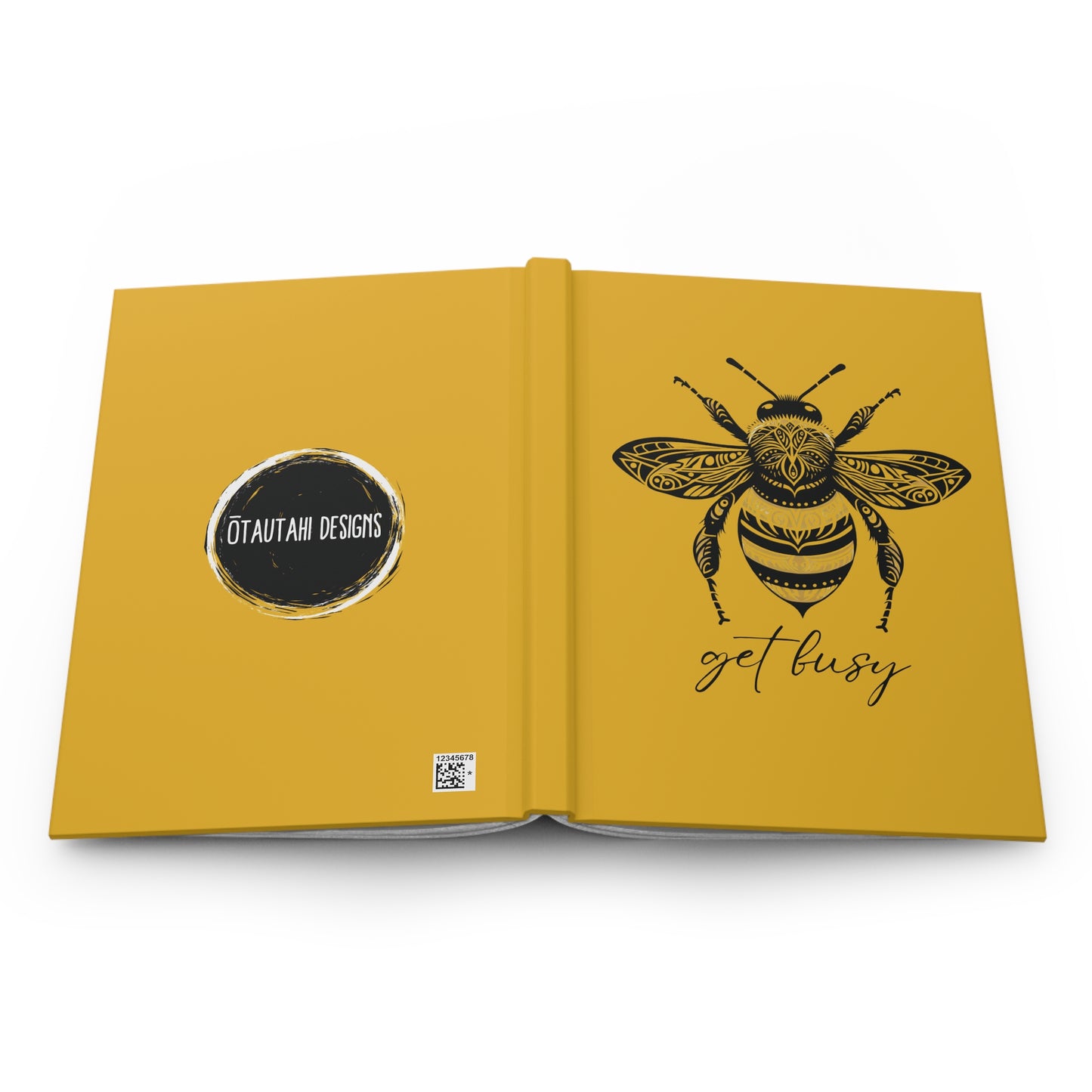 Get Busy Bee Hardcover Journal Matte - yellow