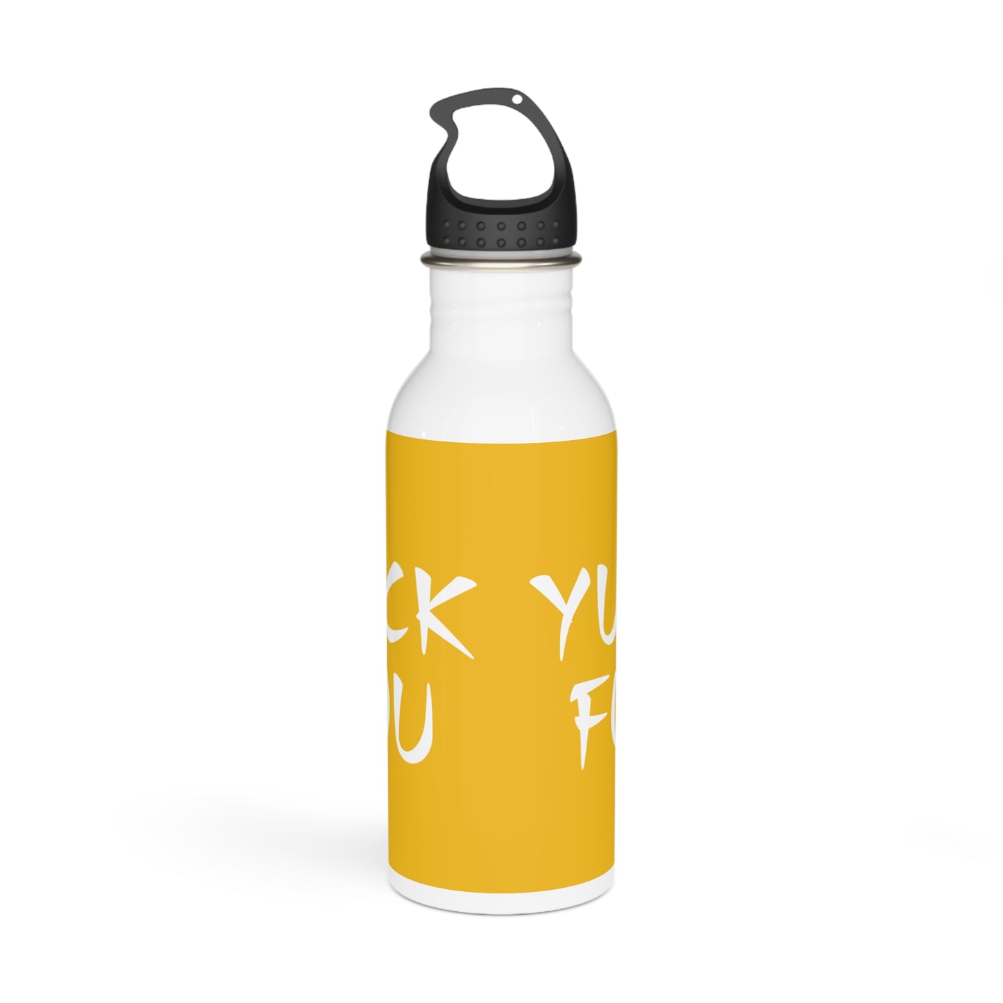 Yuck Fou Stylish Stainless Steel Water Bottle - Eco-Friendly, Durable, Perfect for On-the-Go - Yellow