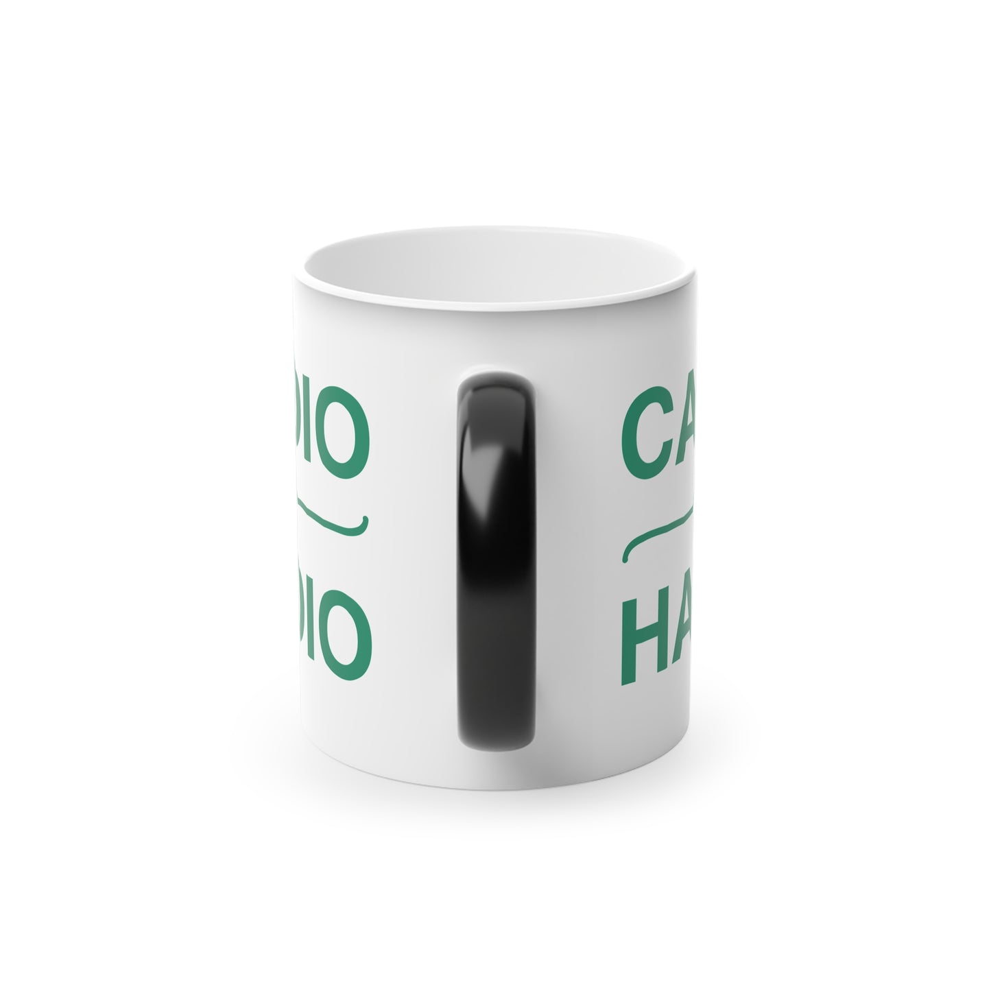 Cardio is Hardio Magic Mug - Color Changing Mug for Fitness Enthusiasts