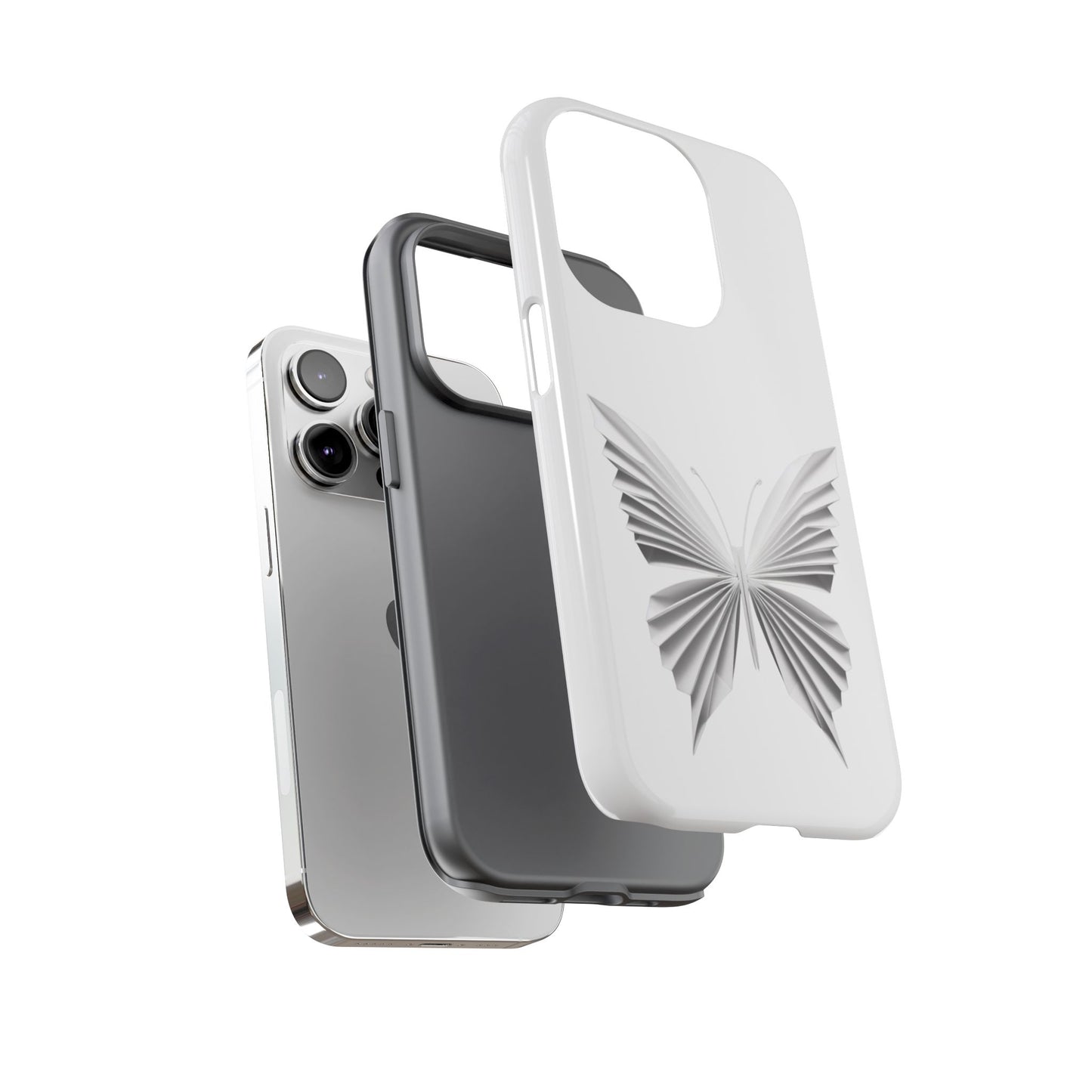 Origami White Butterfly Tough Cases iPhone/Google/Samsung