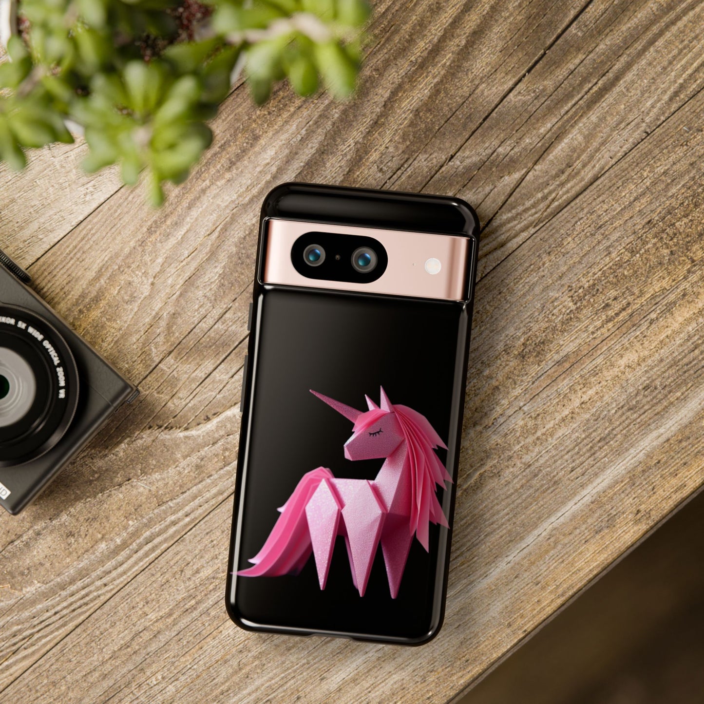 Origami Pink Unicorn Tough Cases iPhone/Google/Samsung