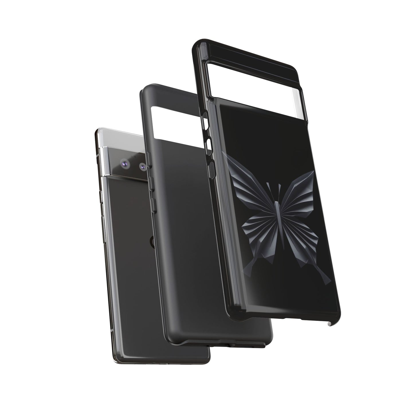 Origami Black Butterfly Tough Cases iPhone/Google/Samsung