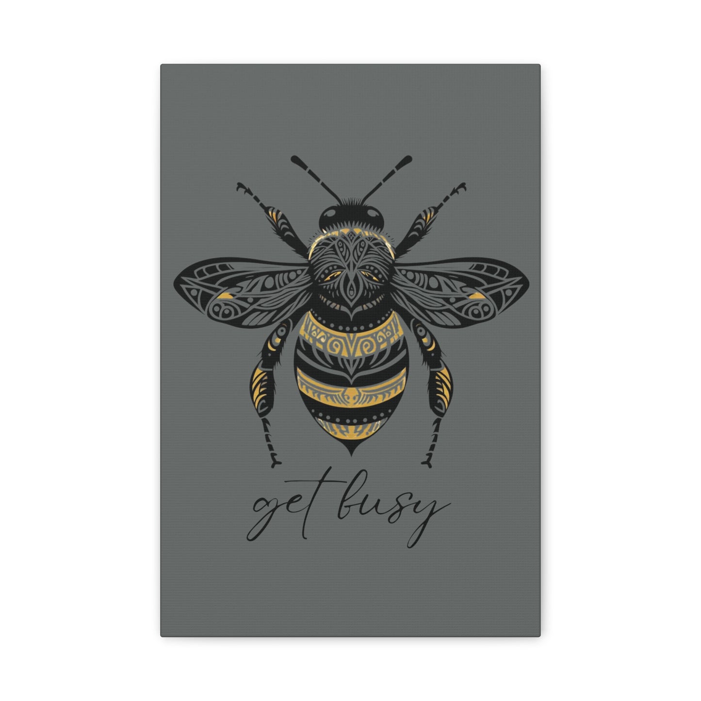 Get Busy Bee Classic Canvas - Grey