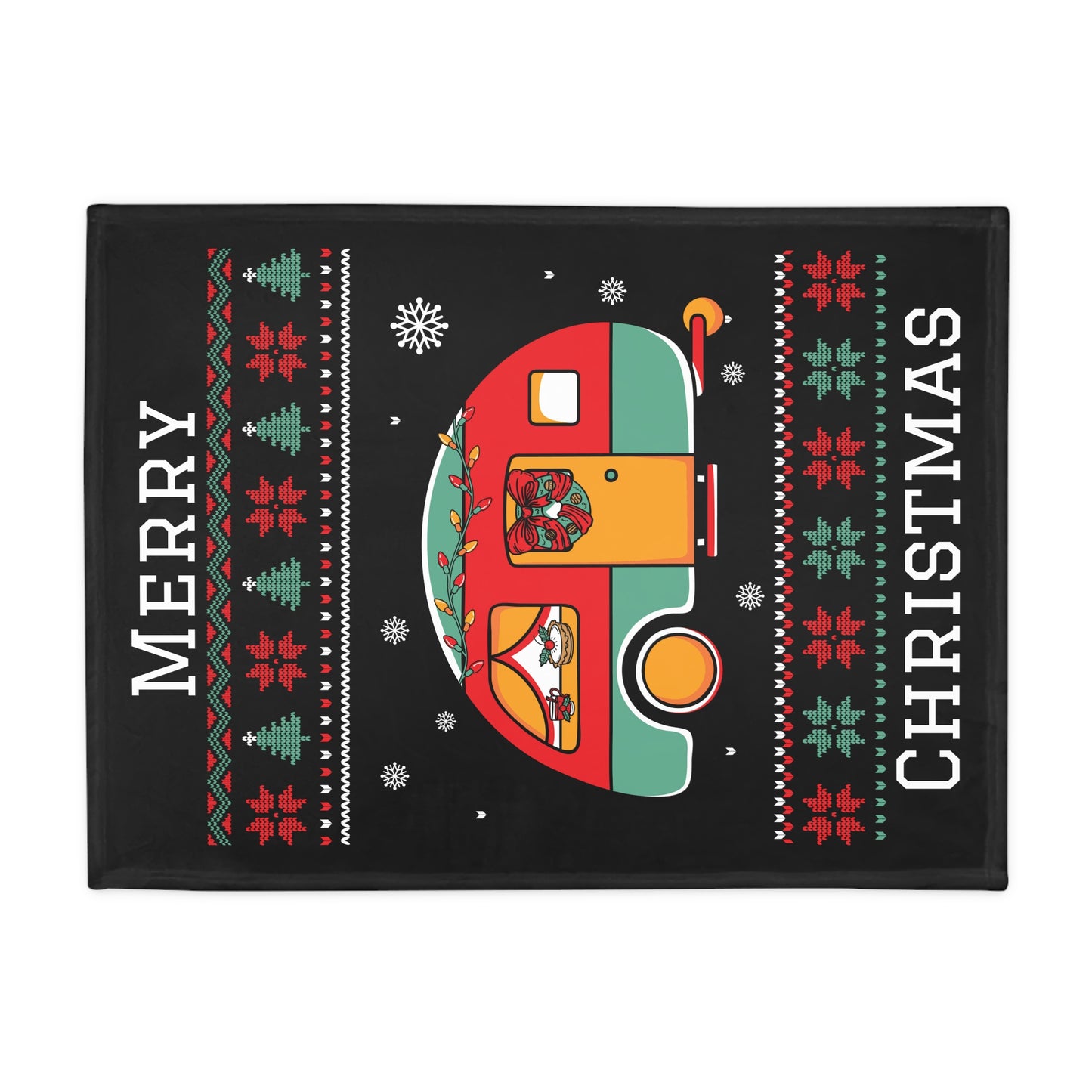 Ugly Christmas Sweater - Caravan Plush Fleece Blanket