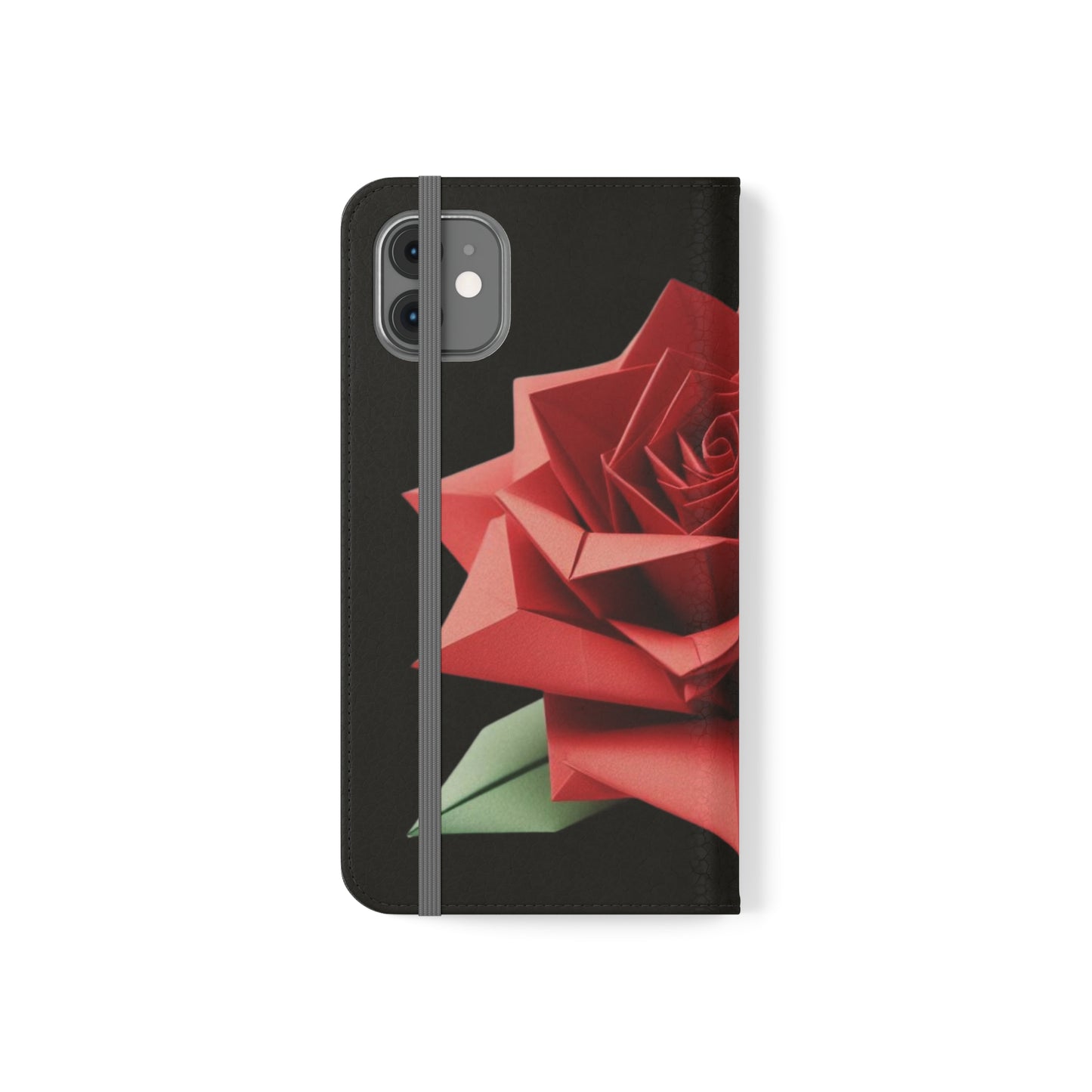 Origami Red Rose Flip Cases iPhone/Samsung