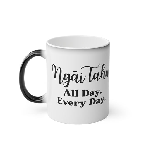 Ngāi Tahu All Day. Every Day. Magic Mug