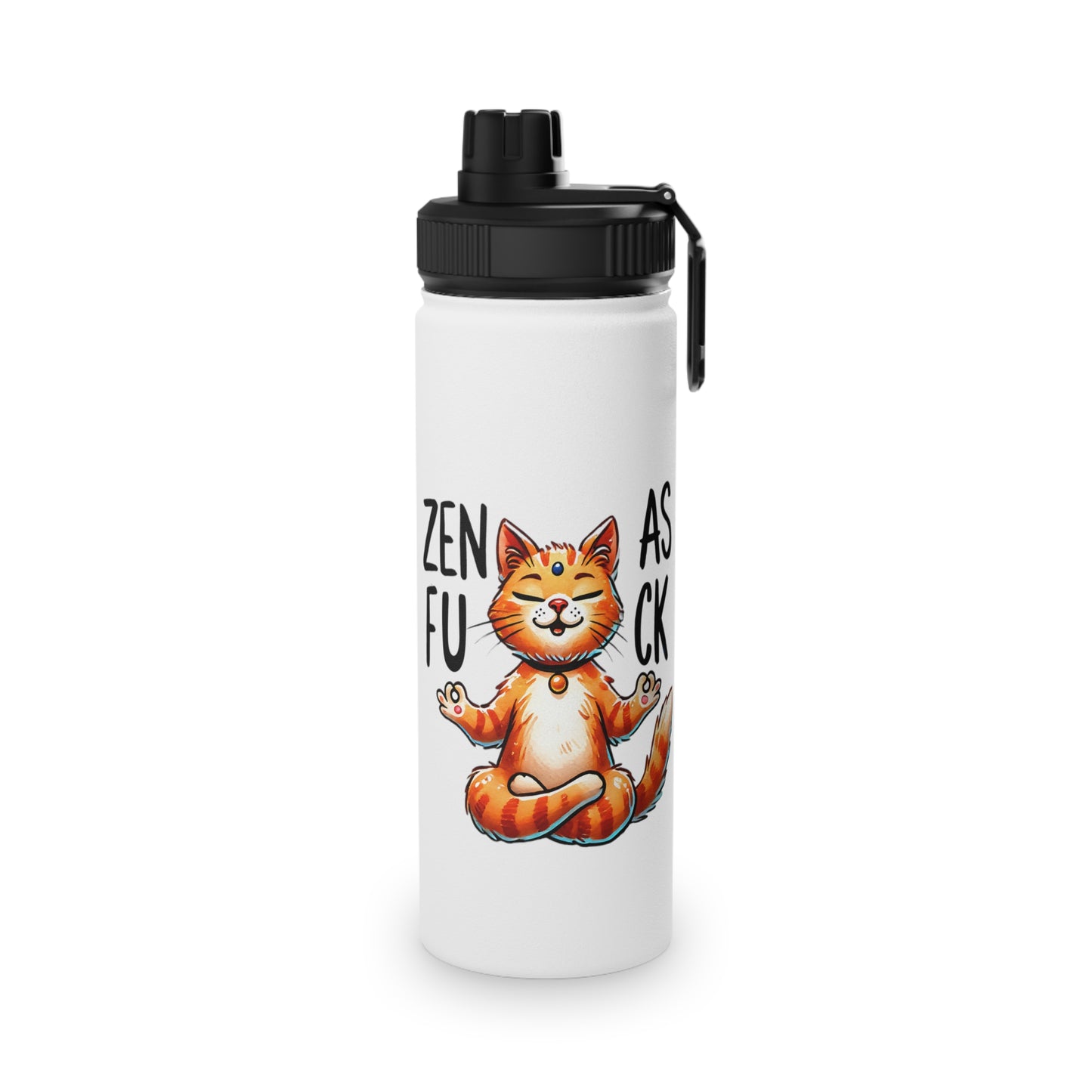 Zen As F*#K Stainless Steel Water Bottle - # Sizes