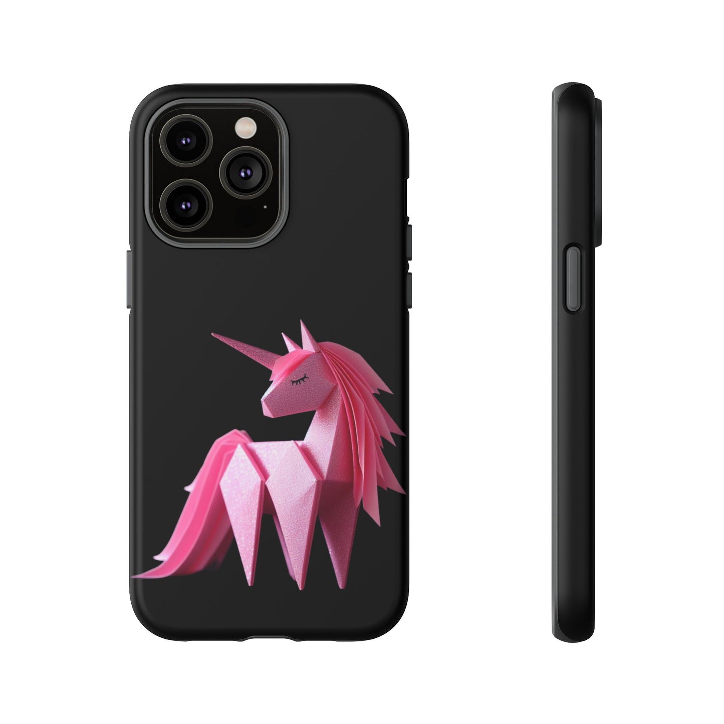 Origami Pink Unicorn Tough Cases iPhone/Google/Samsung