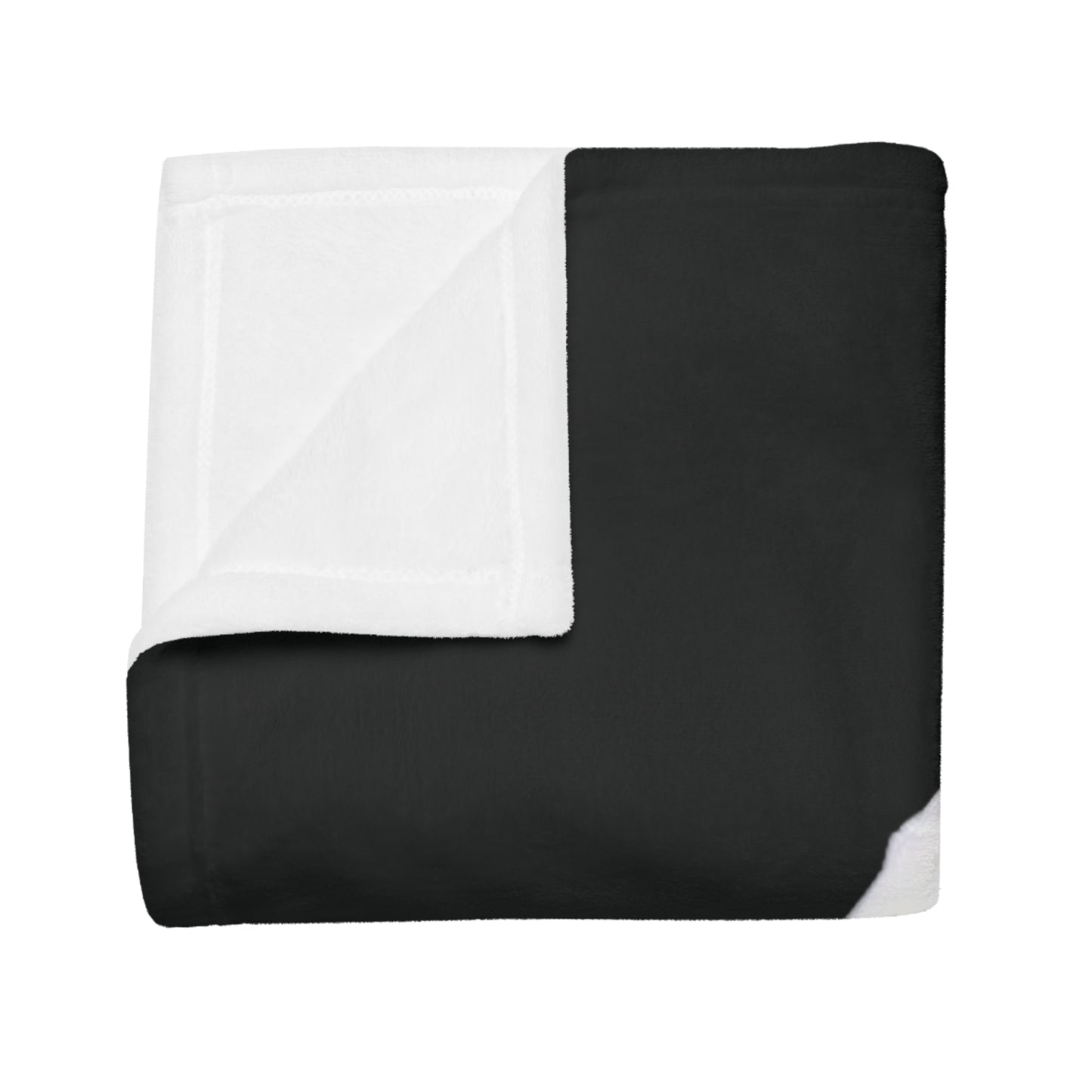 Origami Astronaut Plush Fleece Blanket - Black