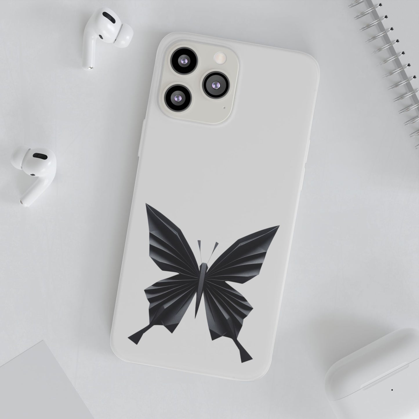 Origami Black Butterfly Flexi Cases