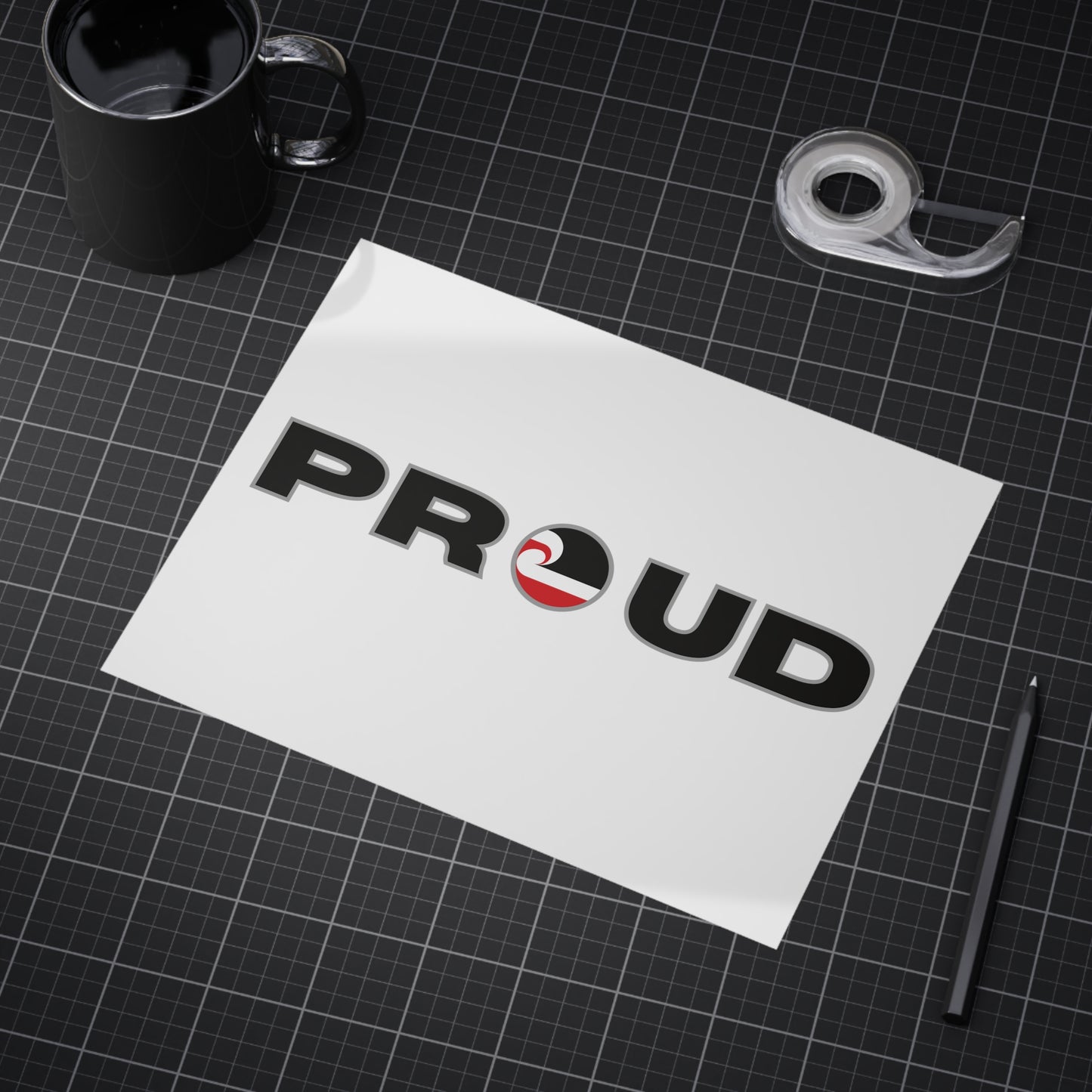 PROUD Unframed Prints - white