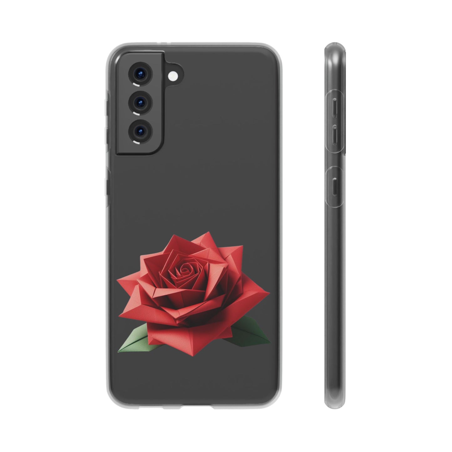 Origami Red Rose Flexi Cases