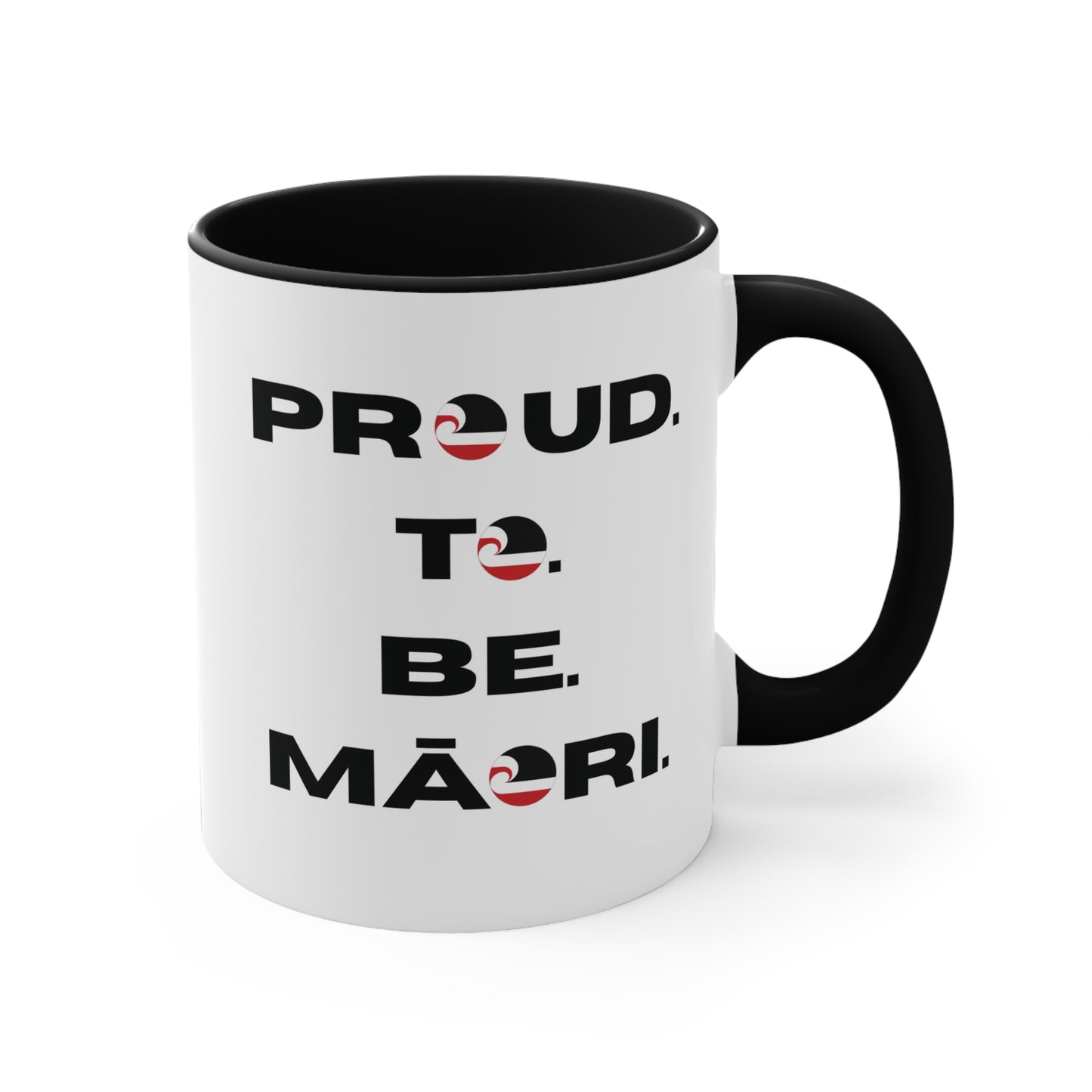 Proud. To. Be. Māori. Colorful Accent Mugs, 11oz (330 ml)