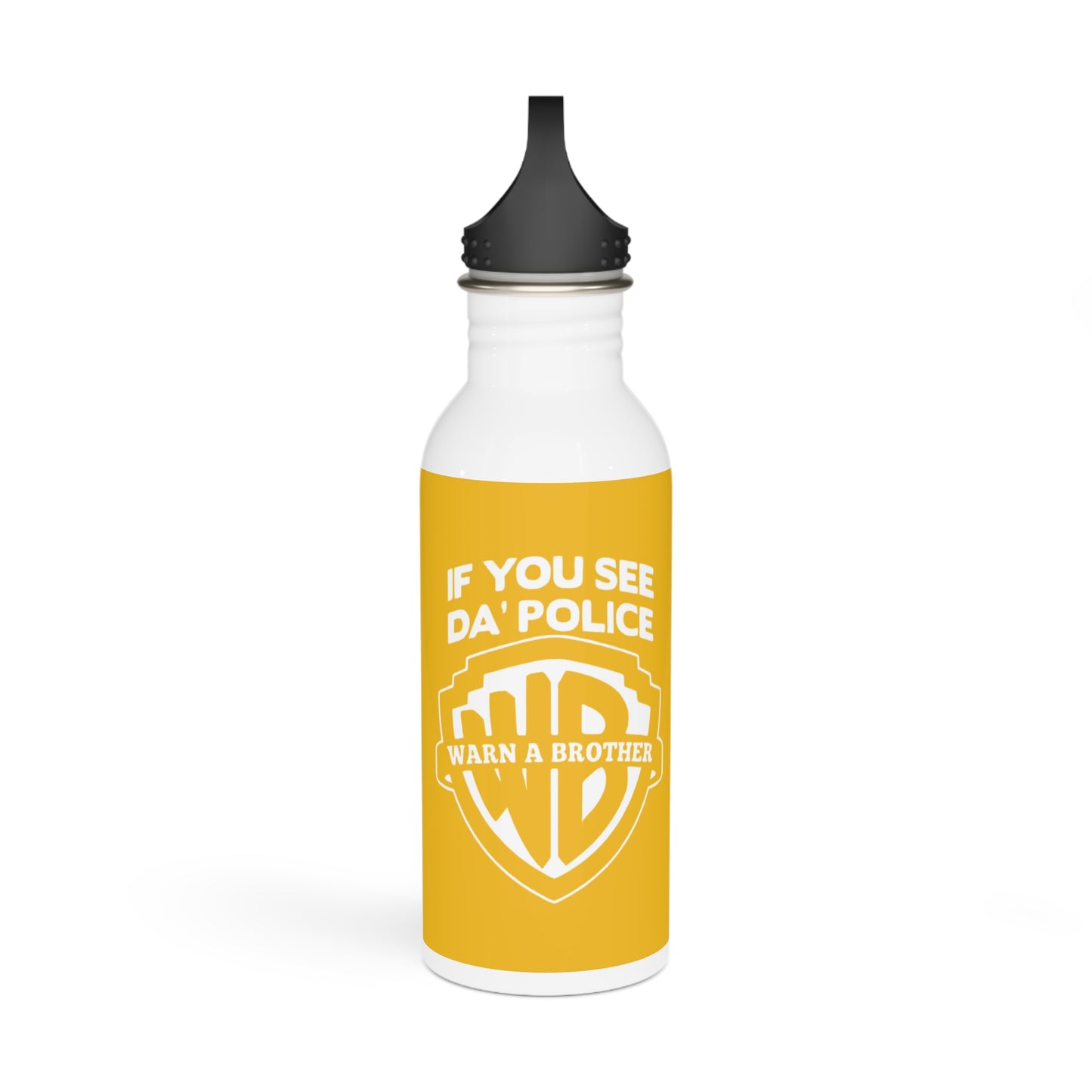 Warn A Brother Stylish Stainless Steel Water Bottle - Eco-Friendly, Durable, Perfect for On-the-Go - Yellow