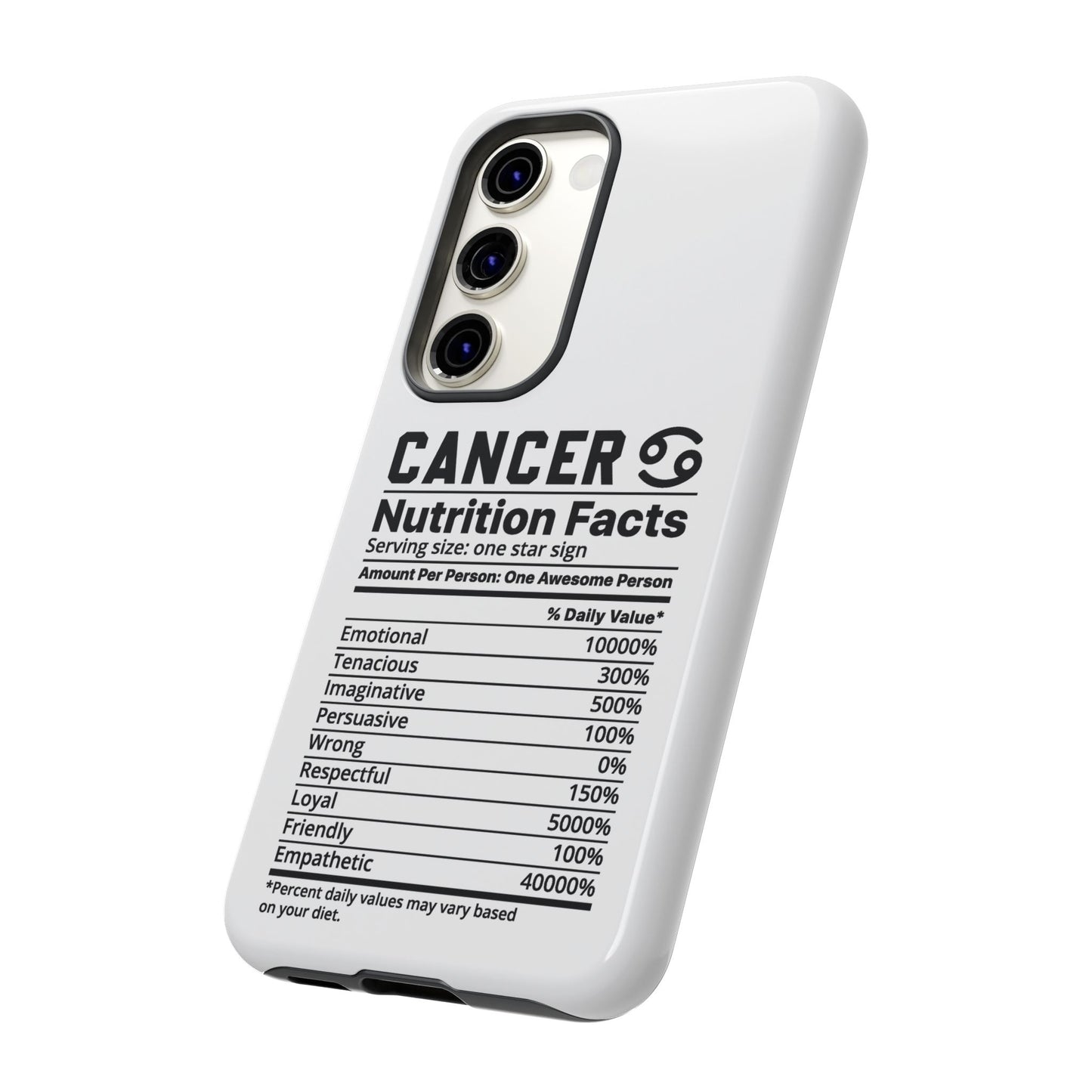 Cancer Nutrition Tough Cases - iPhone/Google/Samsung