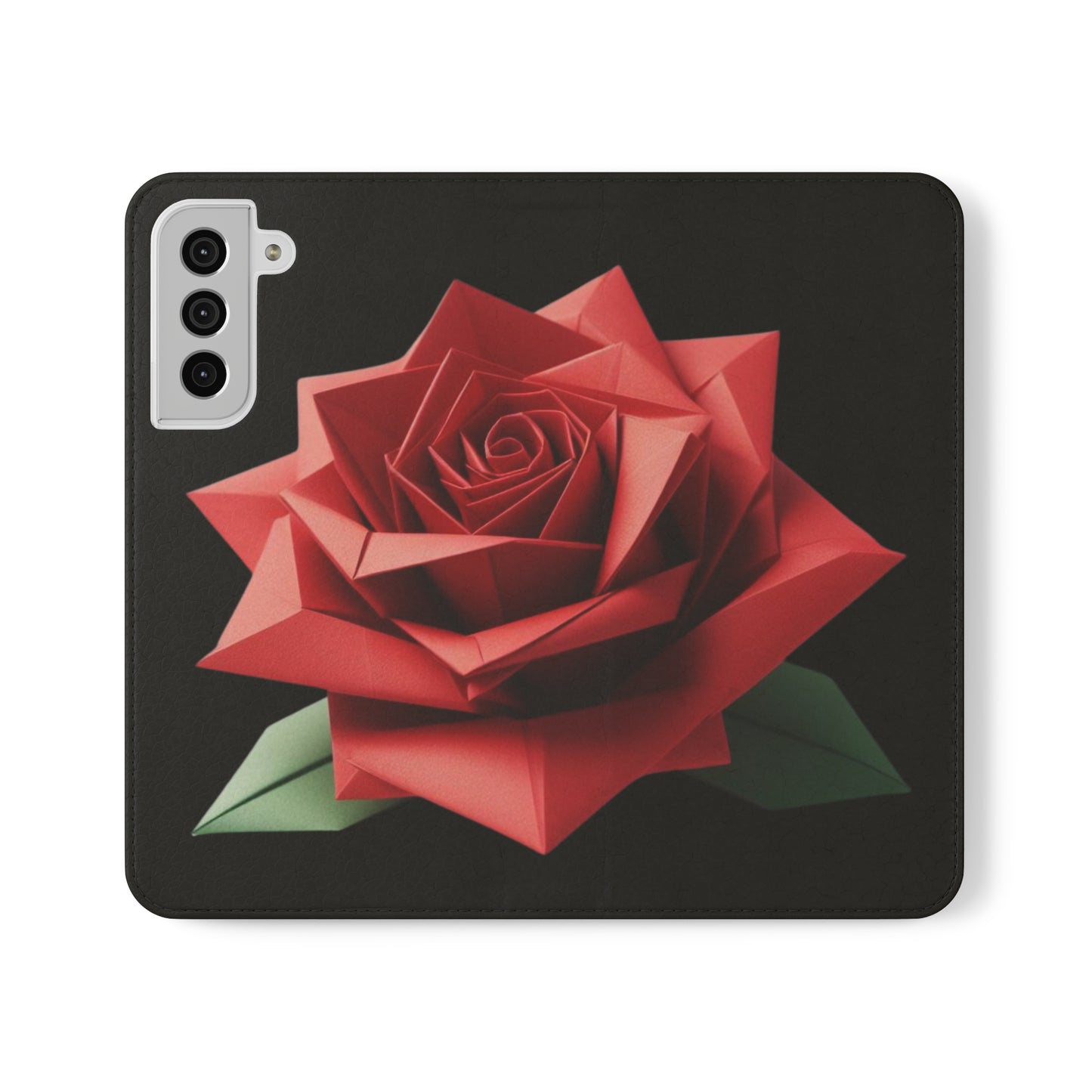 Origami Red Rose Flip Cases iPhone/Samsung