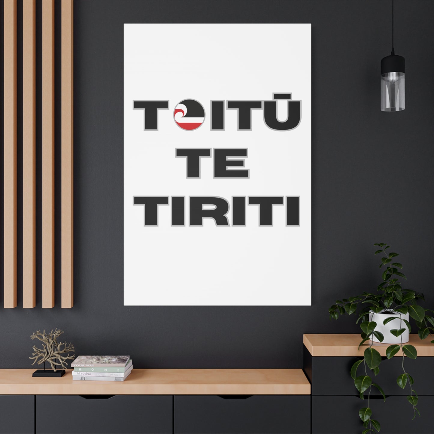 Toitū Te Tiriti Classic Canvas - White