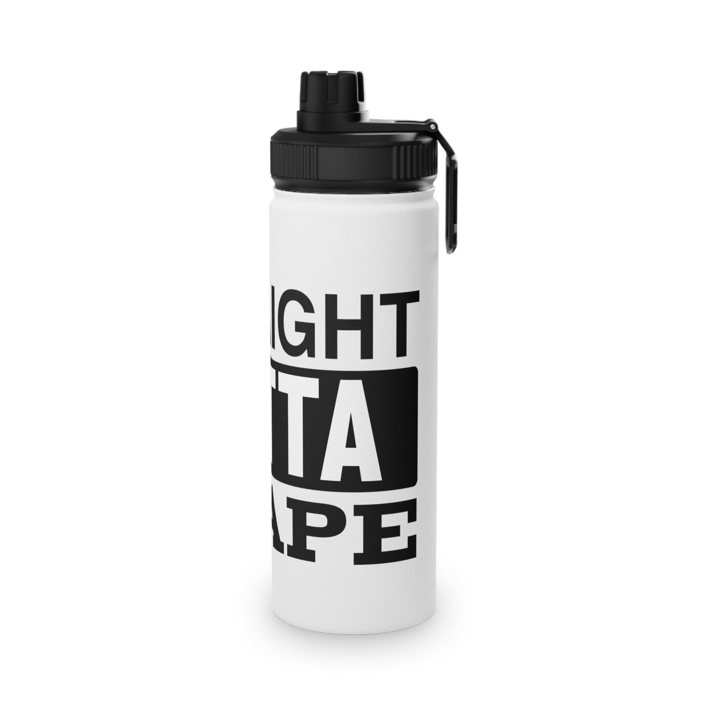 Straight Outta Shape Stainless Steel Sports Water Bottle - 3 sizes