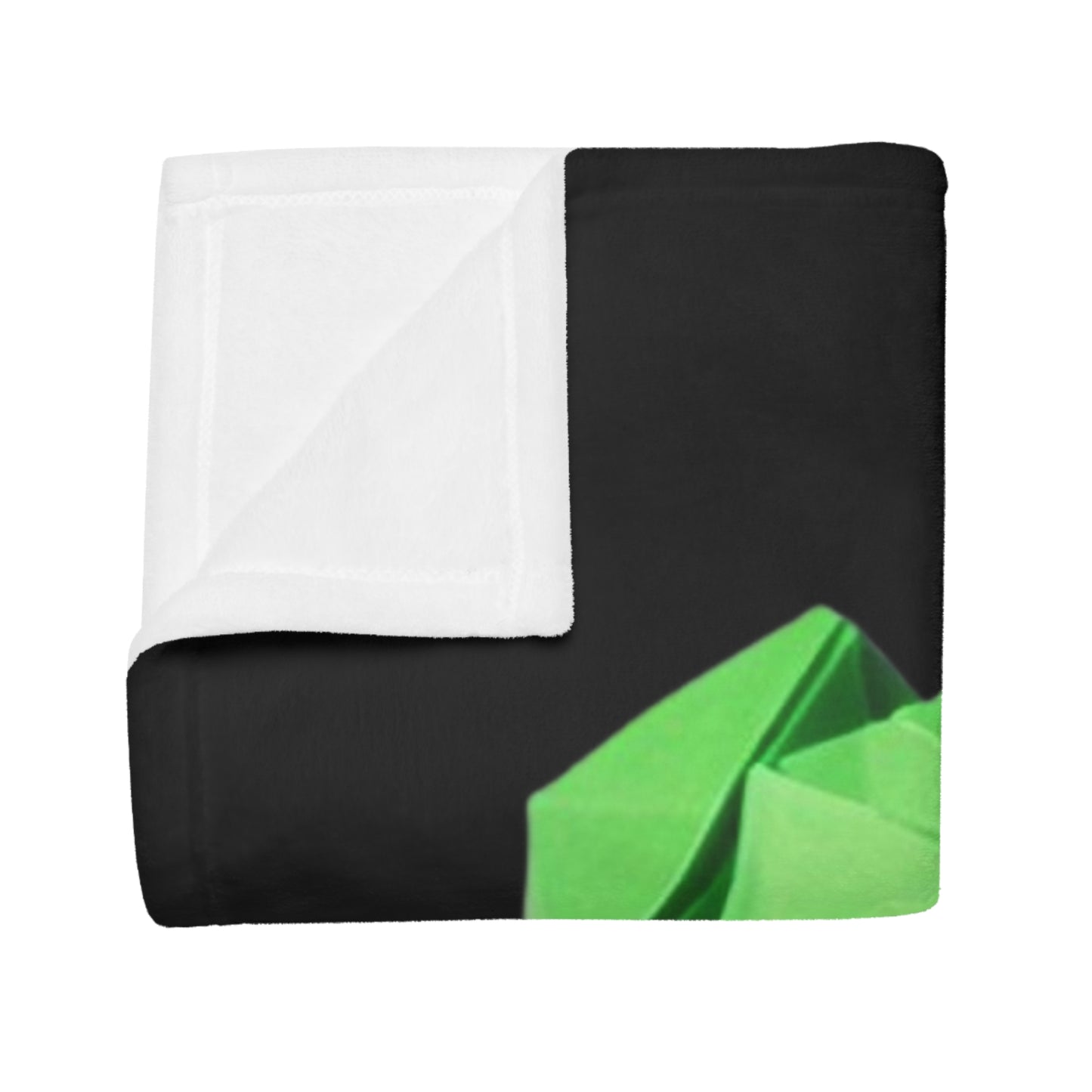 Origami Hulk Plush Fleece Blanket - Black