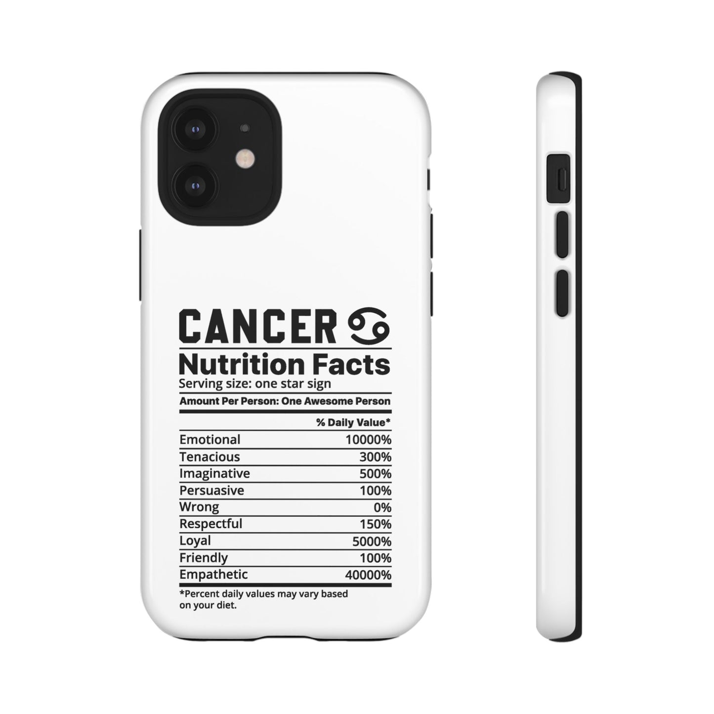 Cancer Nutrition Tough Cases - iPhone/Google/Samsung