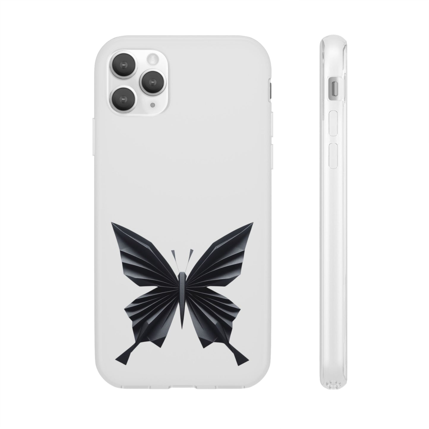 Origami Black Butterfly Flexi Cases