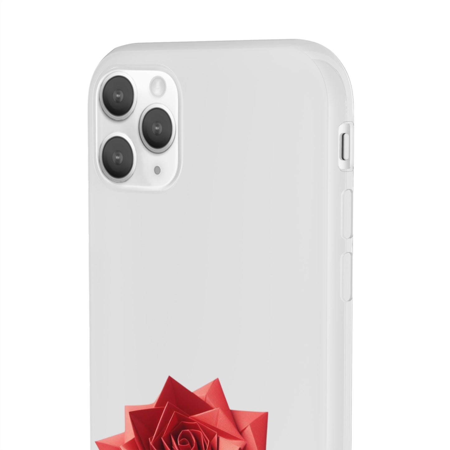 Origami Red Rose Flexi Cases