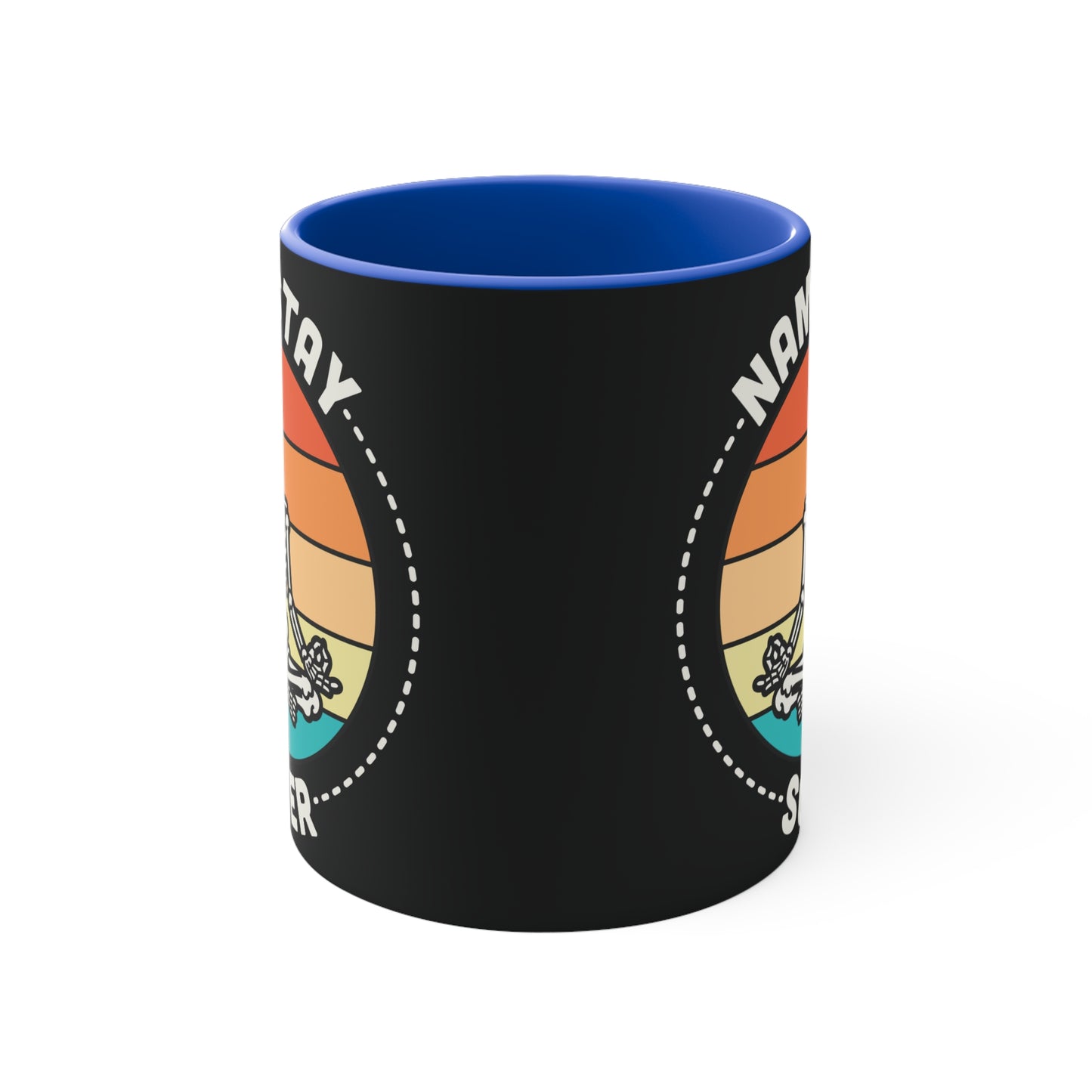 Namastay Sober Color Accent Mug 11oz - Zen Meditation Gift