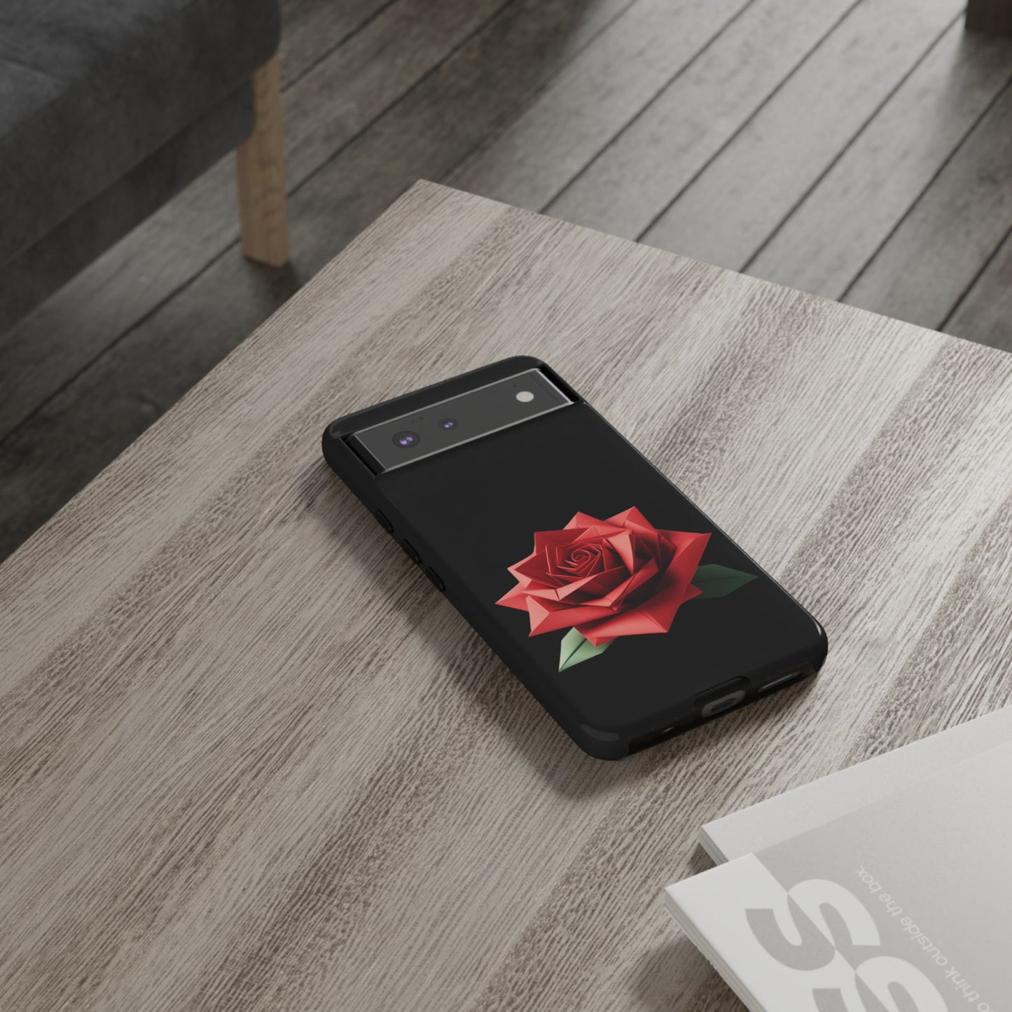 Origami Red Rose Tough Cases iPhone/Google/Samsung