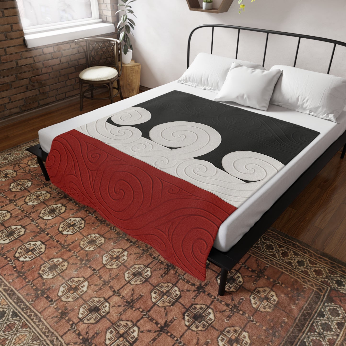 Mana Motuhake #2 Plush Fleece Blanket