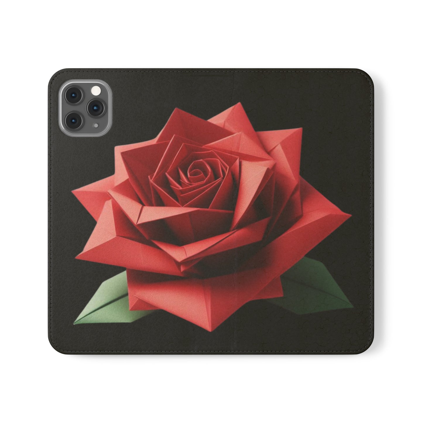 Origami Red Rose Flip Cases iPhone/Samsung