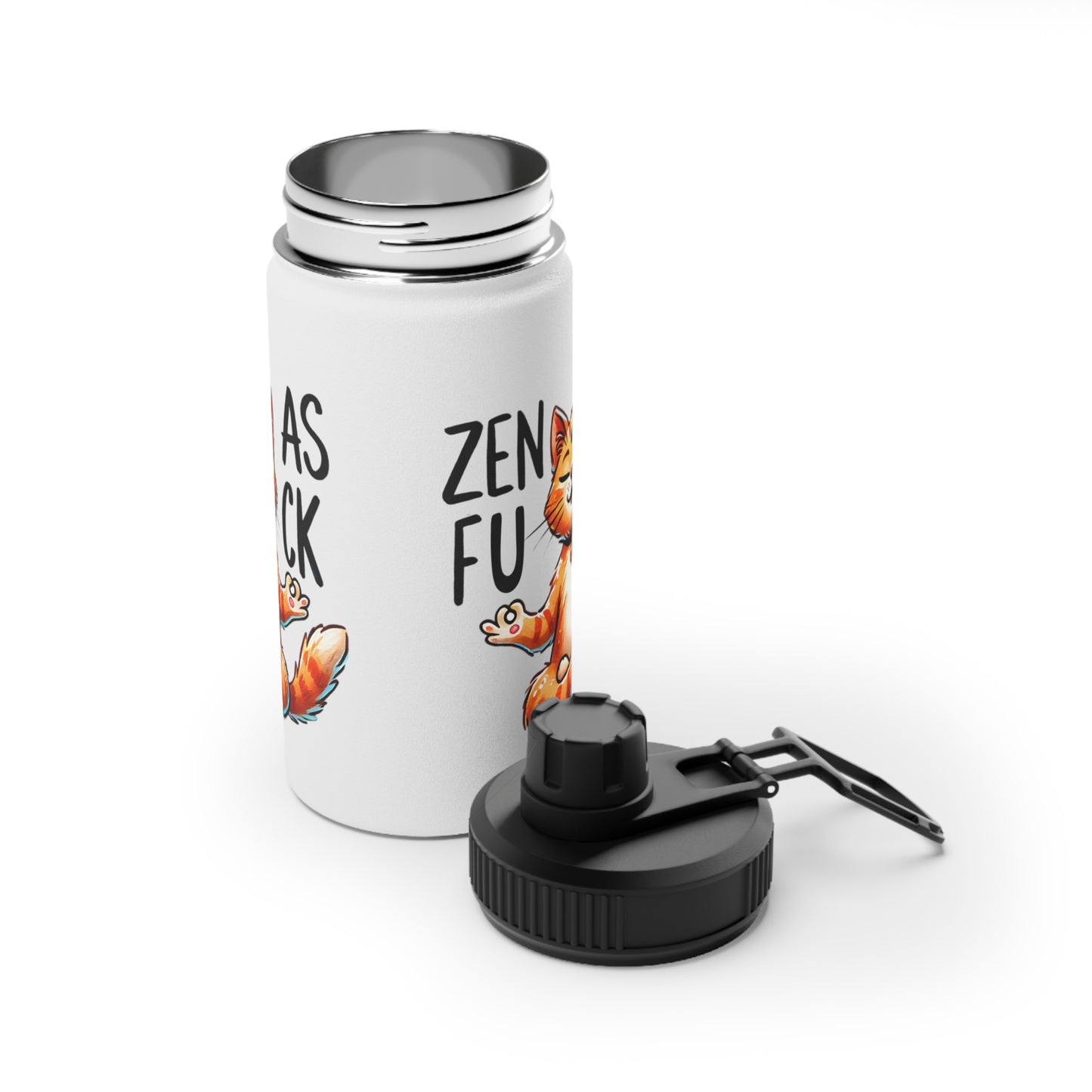 Zen As F*#K Stainless Steel Water Bottle - # Sizes