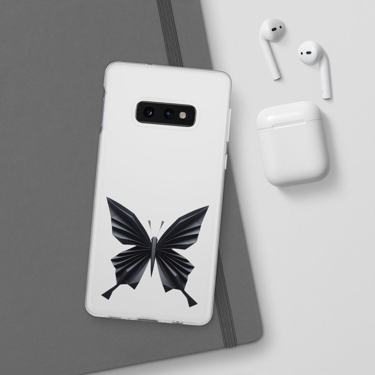 Origami Black Butterfly Flexi Cases