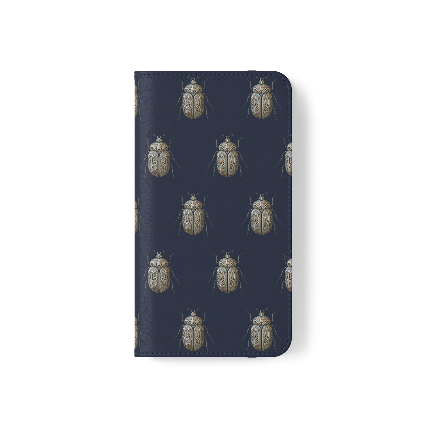 Carved Beetle Flip Cases for iPhone/Samsung - navy