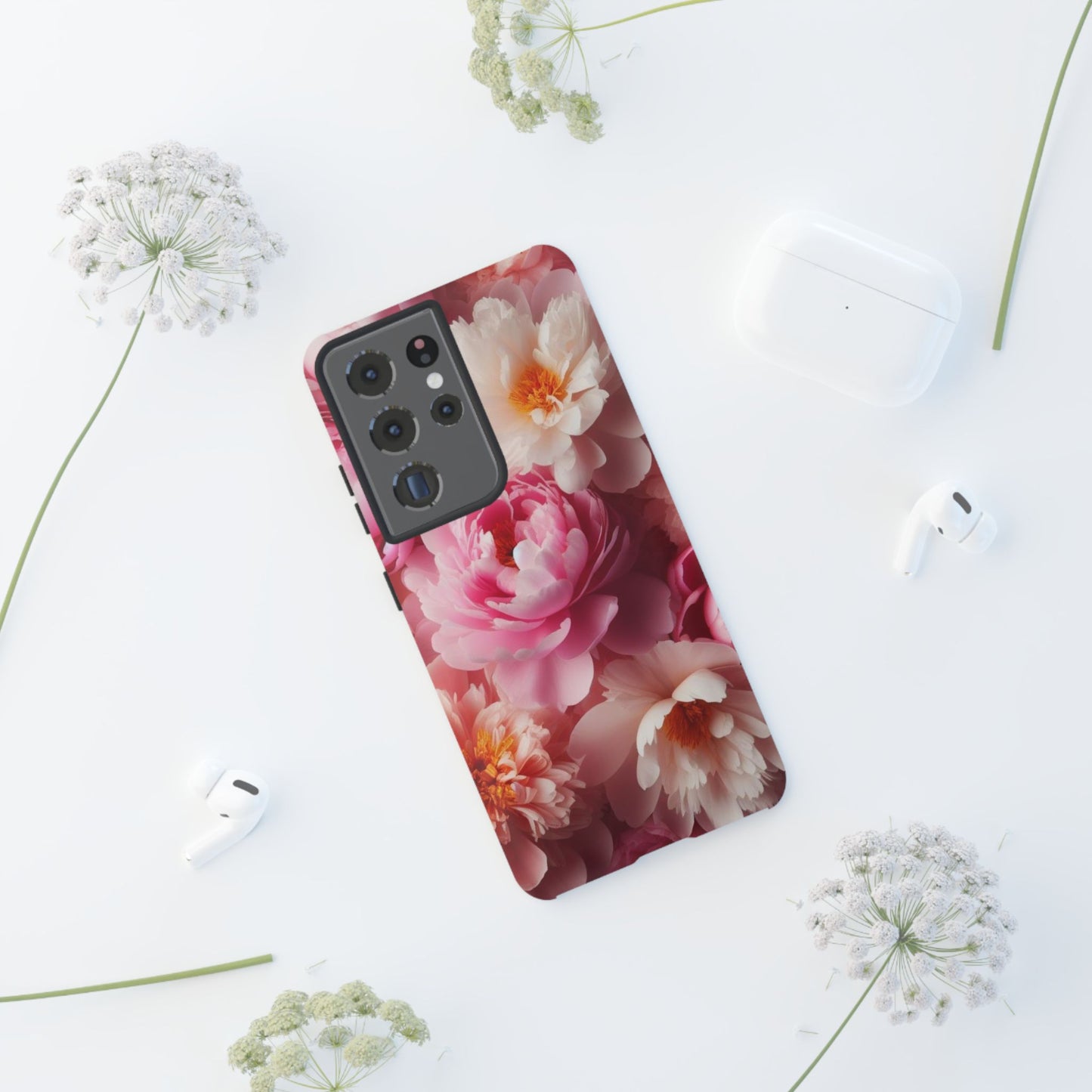 Peonies Tough Cases iPhone/Google/Samsung