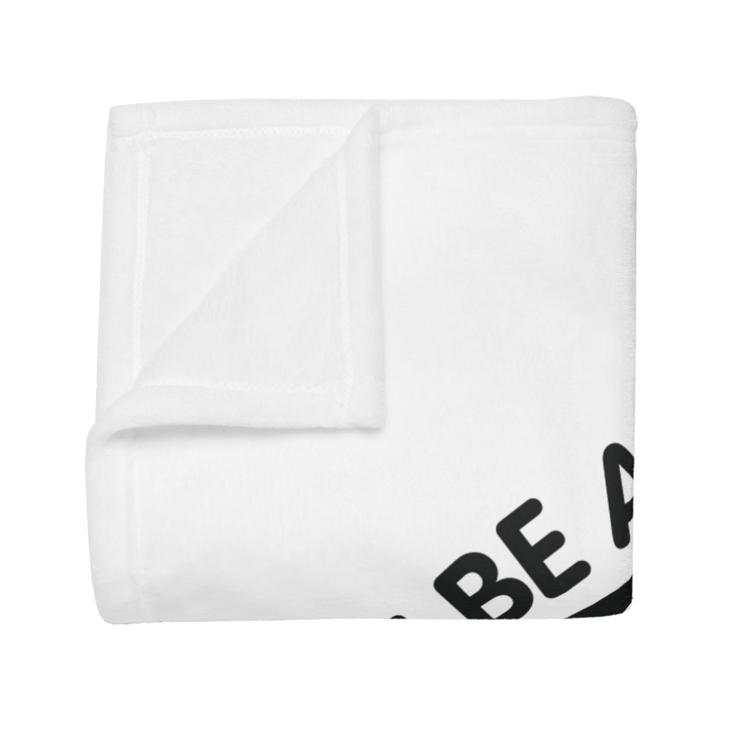 Don't Be Afraid To Get On Top Plush Fleece Blanket - White