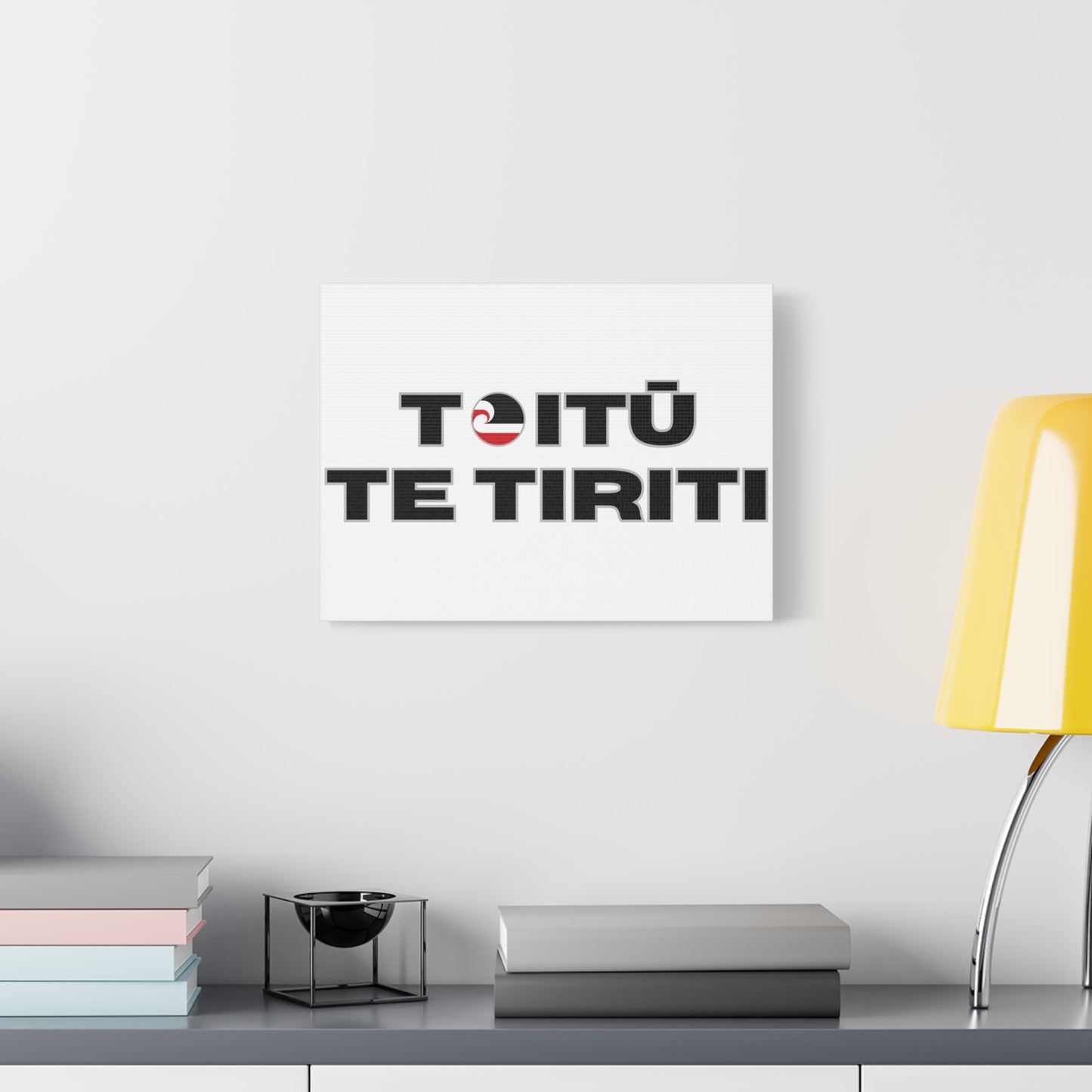 Toitū Te Tiriti Classic Canvas - White