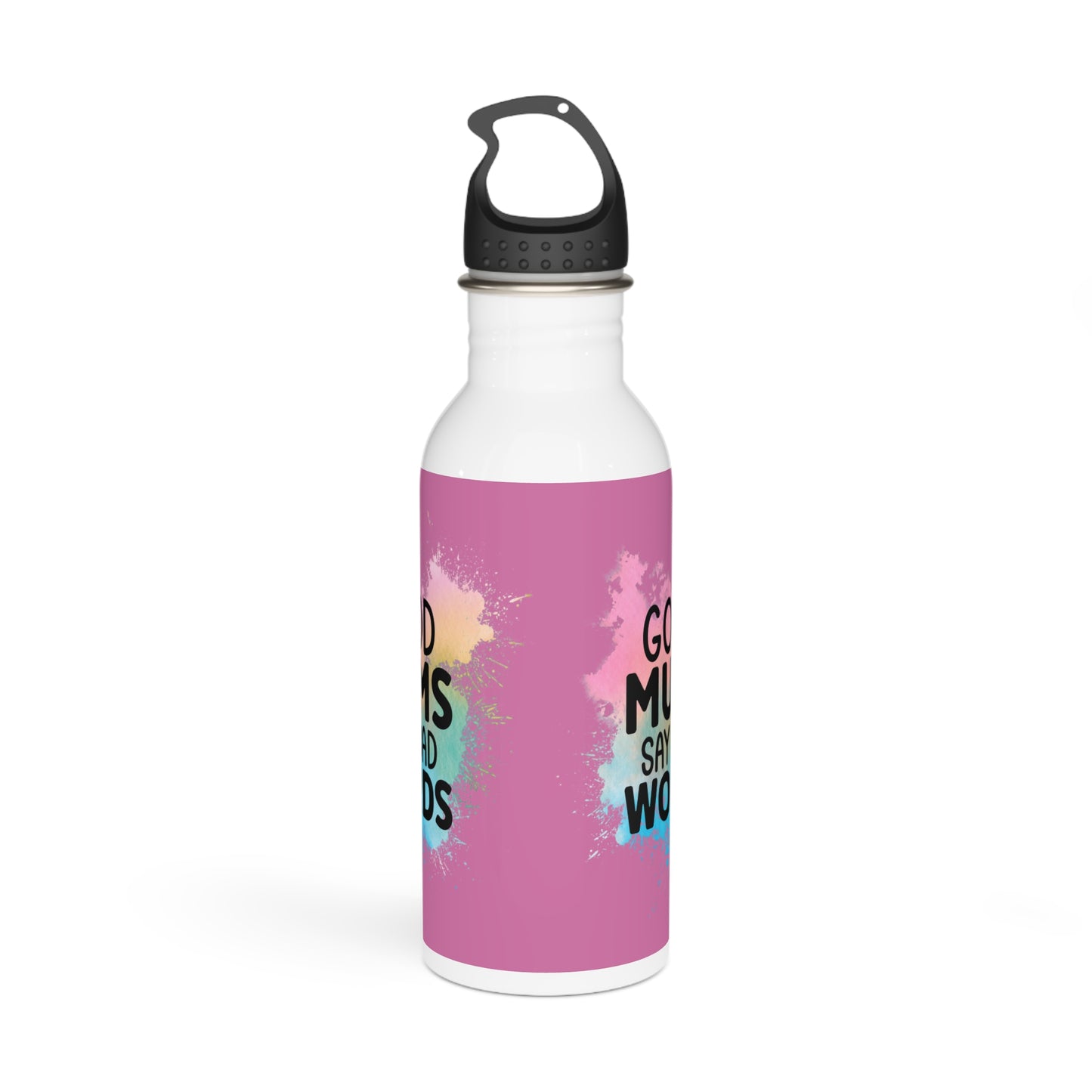 Good Mums Say Bad Words Stylish Stainless Steel Water Bottle - Eco-Friendly, Durable, Perfect for On-the-Go - Pink