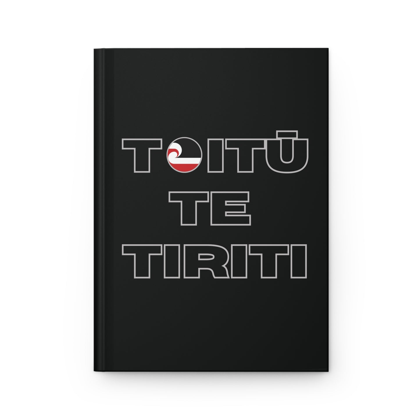 Toitū Te Tiriti Hardcover Journal Matte - black