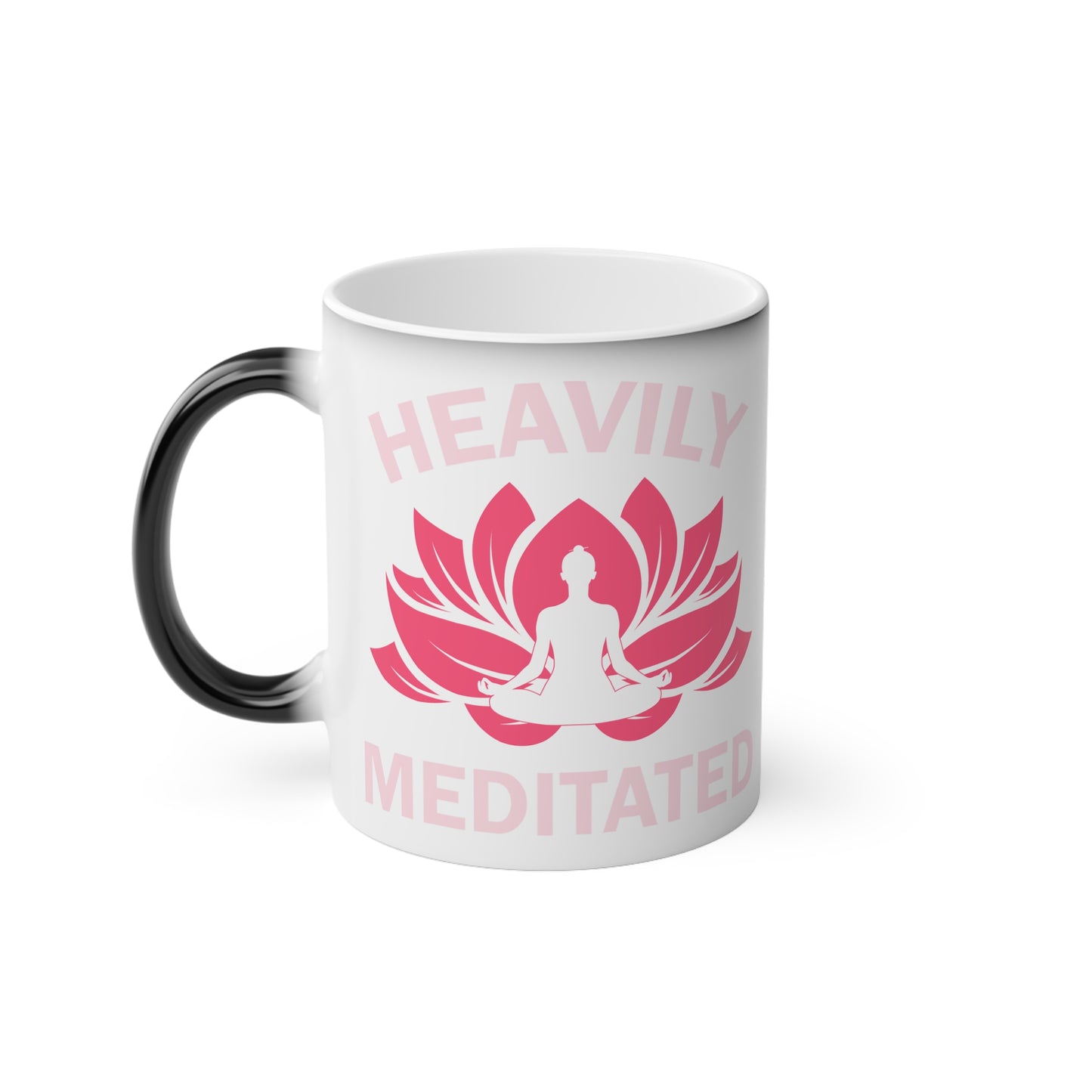 Heavily Meditated Magic Mug - Color Changing Heat Sensitive Cup for Relaxation and Meditation