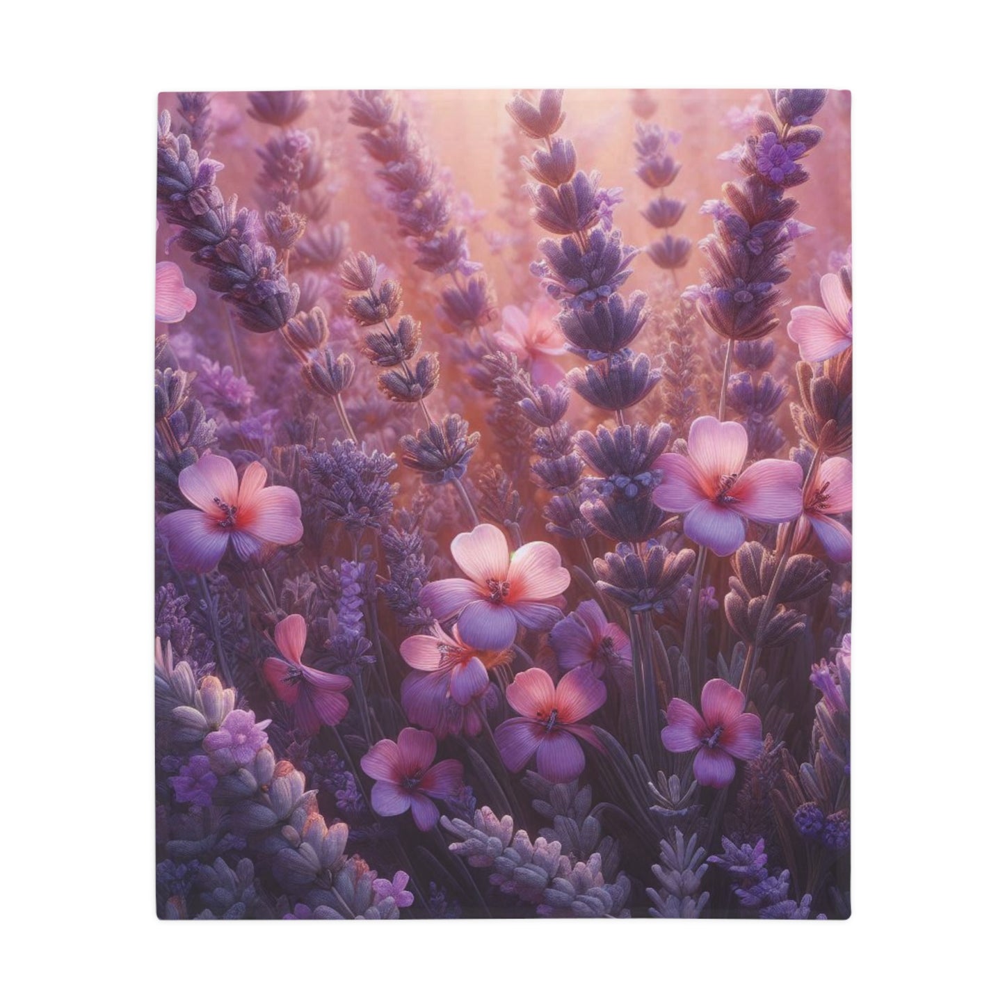 Wild Lavender #3 Plush Fleece Blanket